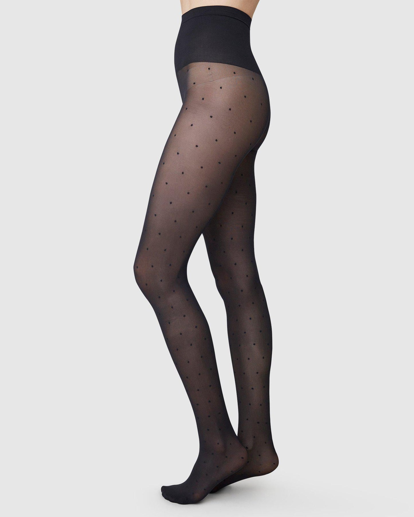 Doris Dots Tights - Black - 40