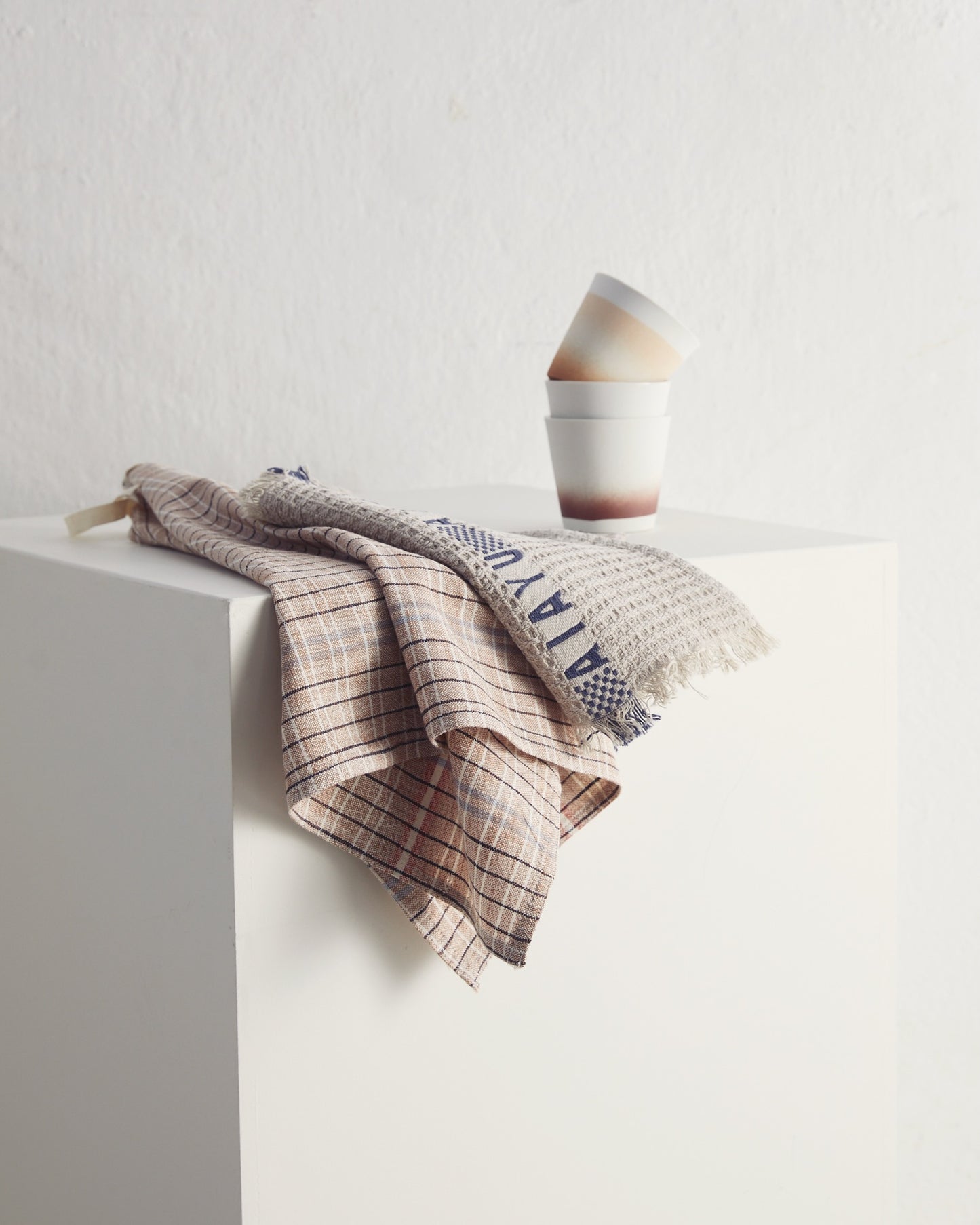 Aiayu "Kitchen Towel (set of 2 pcs)" Mix Brown