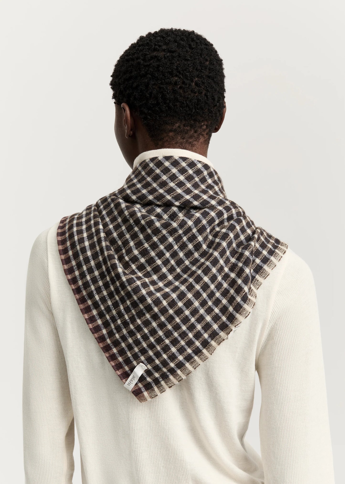 Aiayu "Adelina scarf – cashmere silk" Mix Brown OS