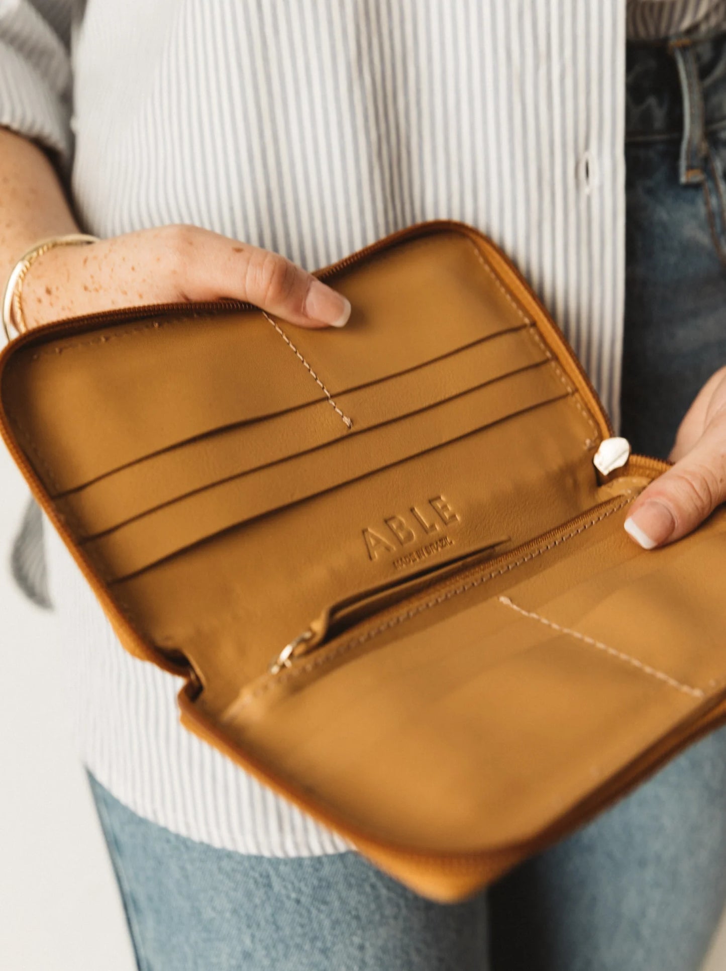 Amerie Continental Wallet Cognac