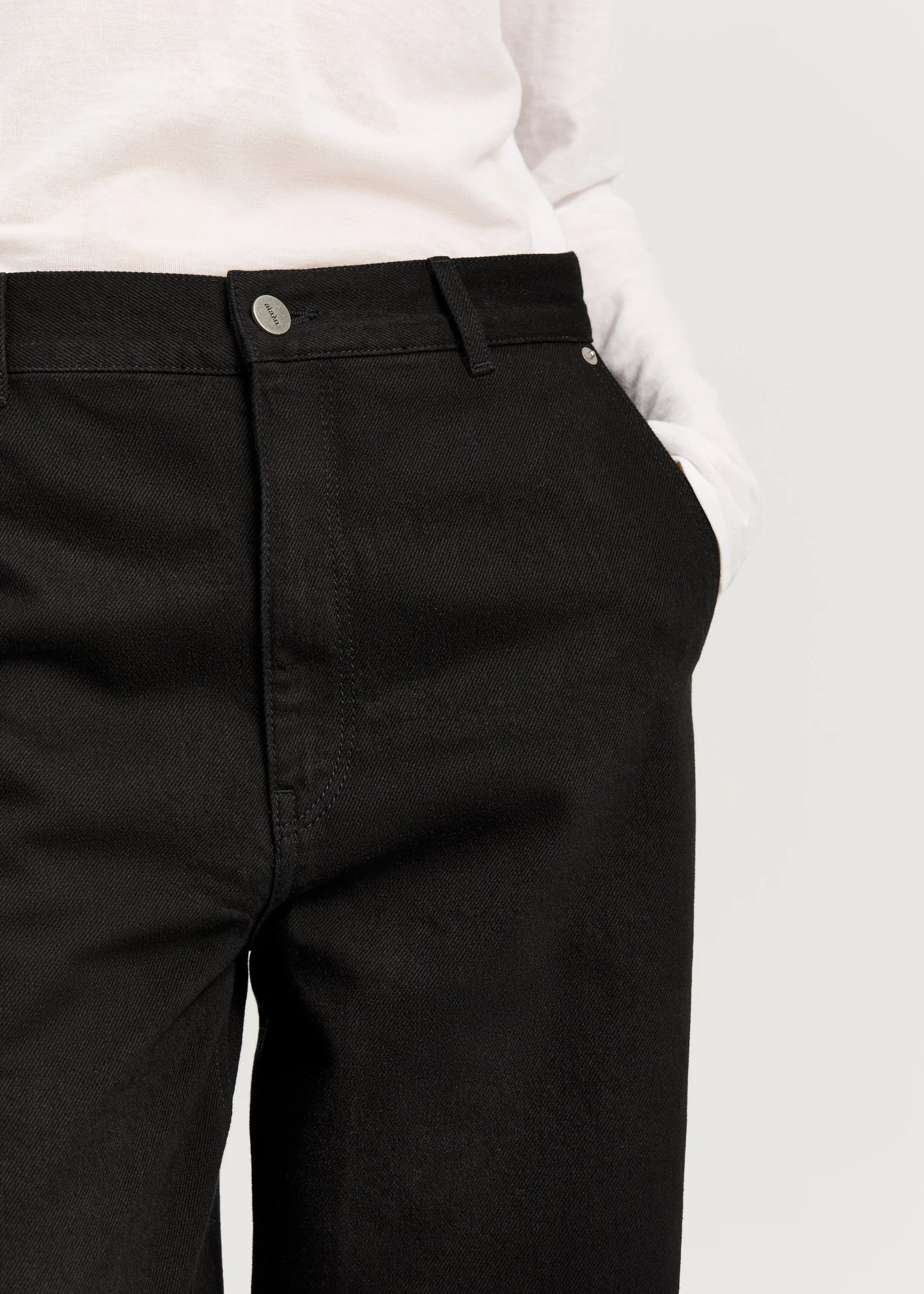 Aiayu "Carlo Midwaist Wide Jeans" Black Tea