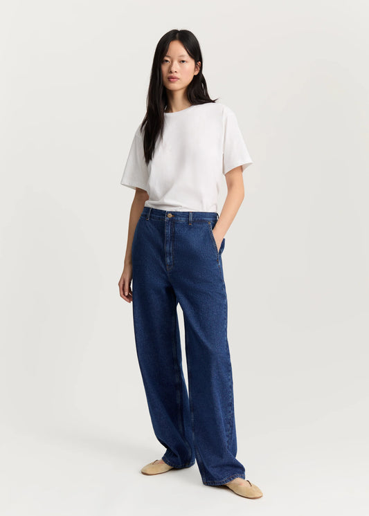Aiayu "Carlo Midwaist Wide Jeans" Mid Blue
