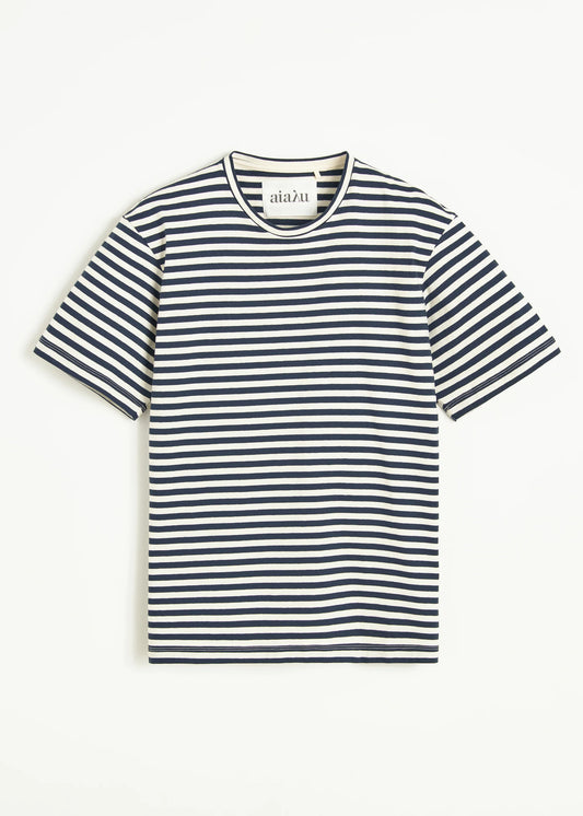 Aiayu "Classic circular tee striped" Mix Night