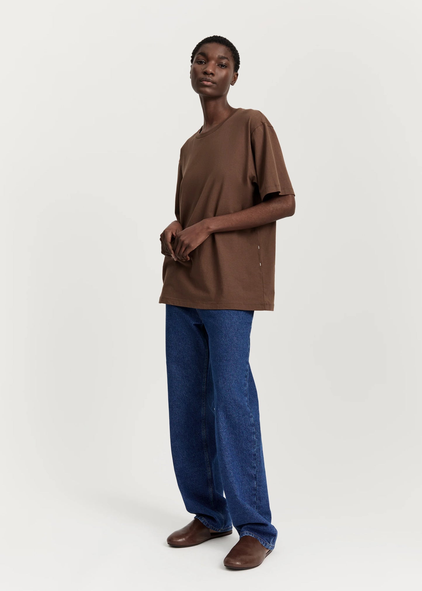 Aiayu "Classic Circular Tee II" Coffee
