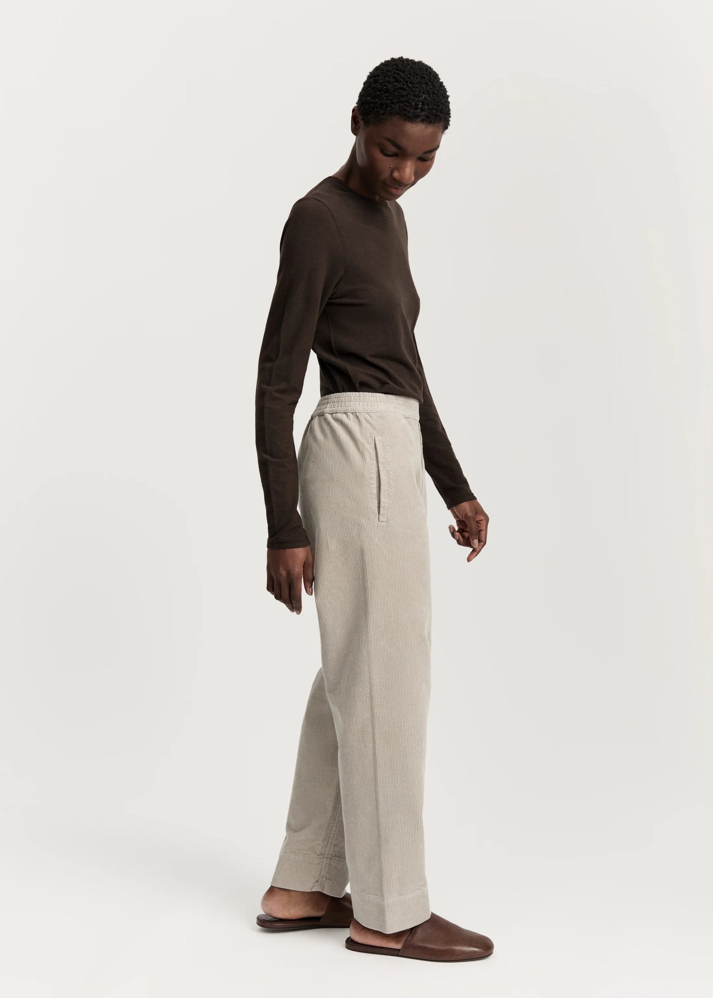 Aiayu "Coco Pant Corduroy" Silver