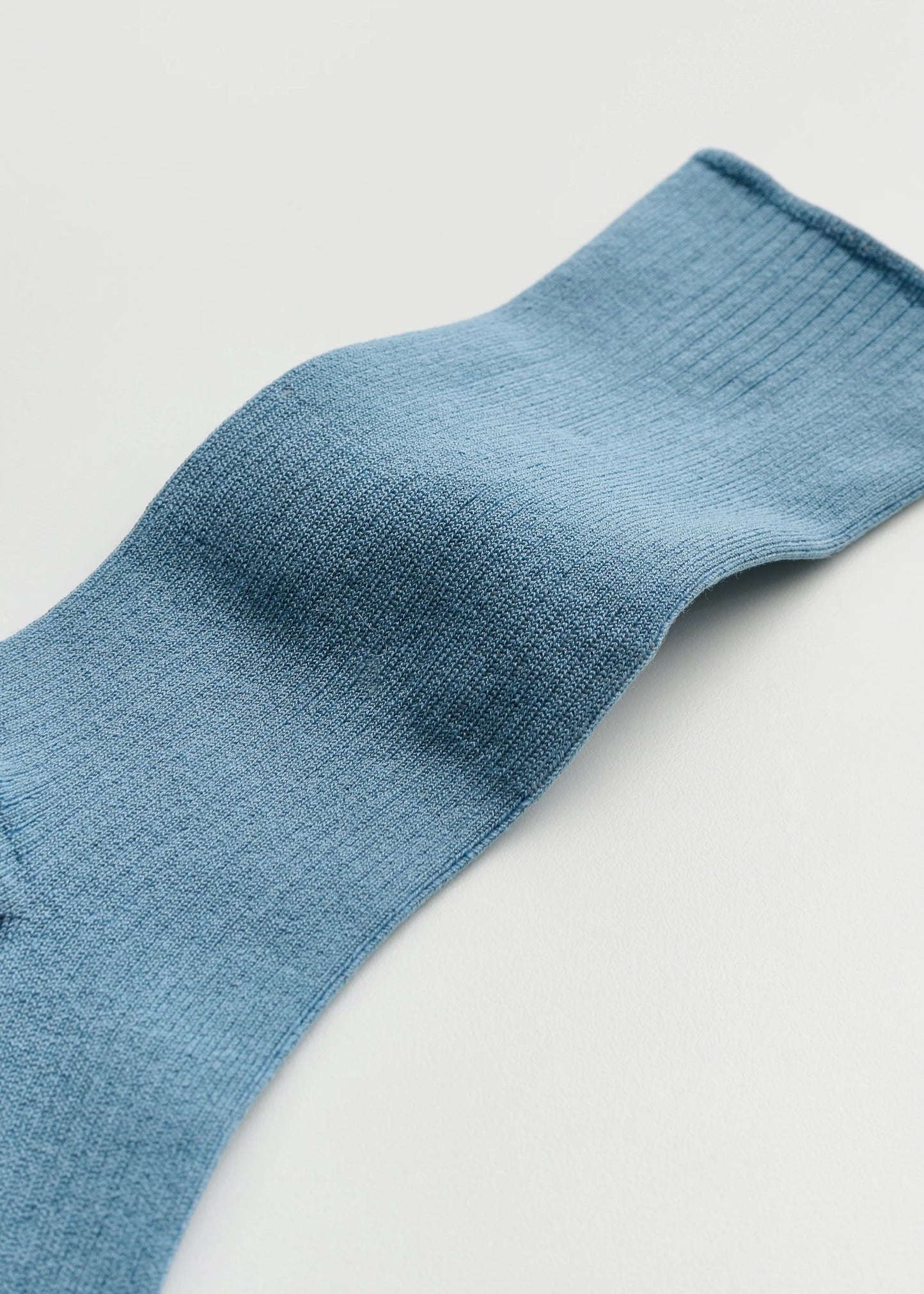Aiayu "Cotton Rib Socks" Opal Blue