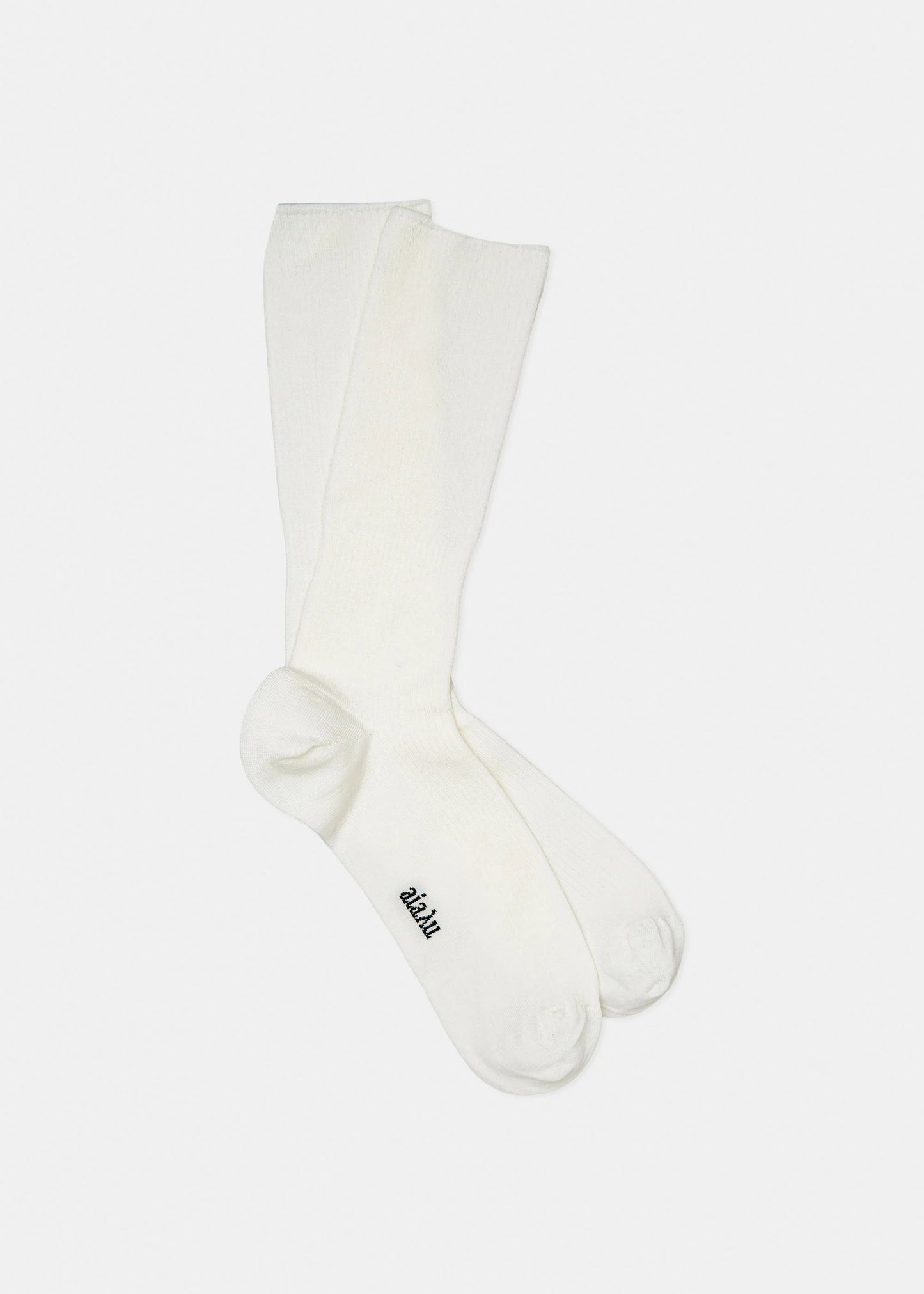 Aiayu "Cotton Rib Socks" White