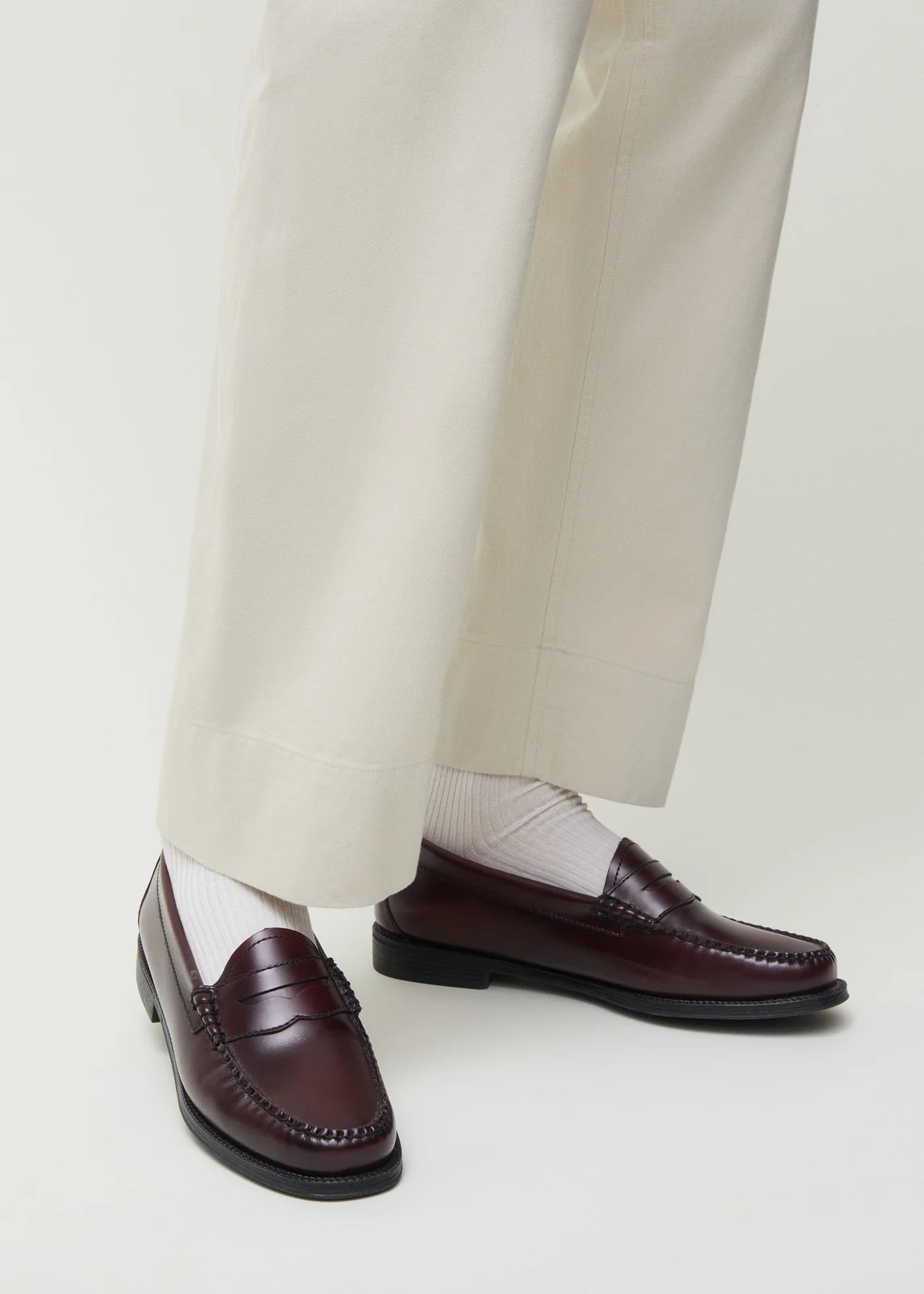 Aiayu "Cotton Rib Socks" White