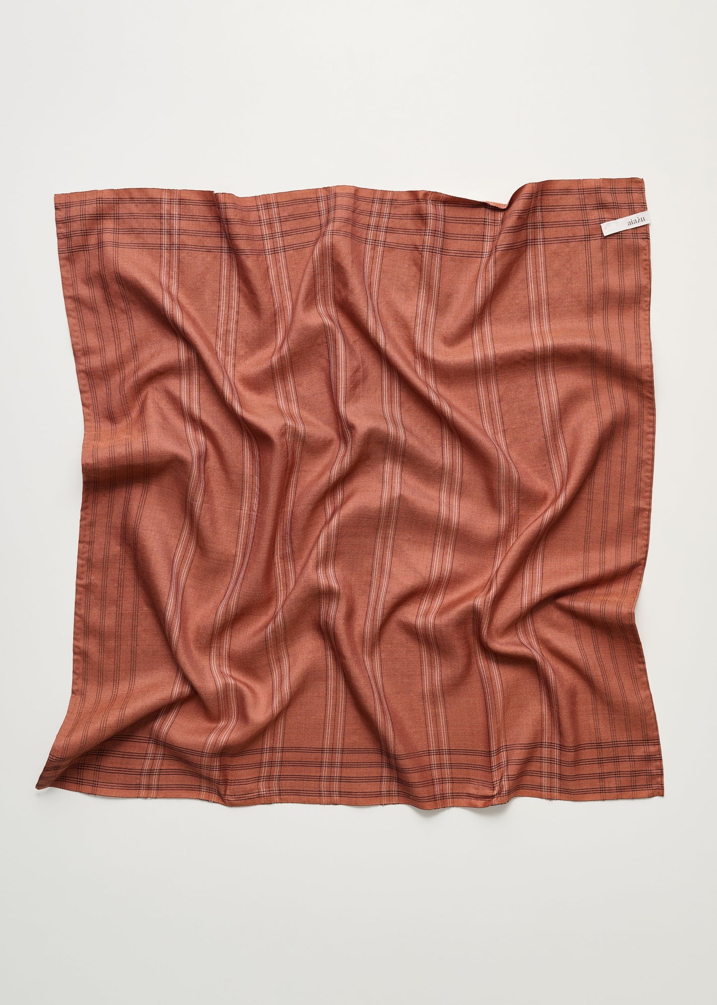 Aiayu "Dewdrop scarf – pure silk" Mix Rust OS