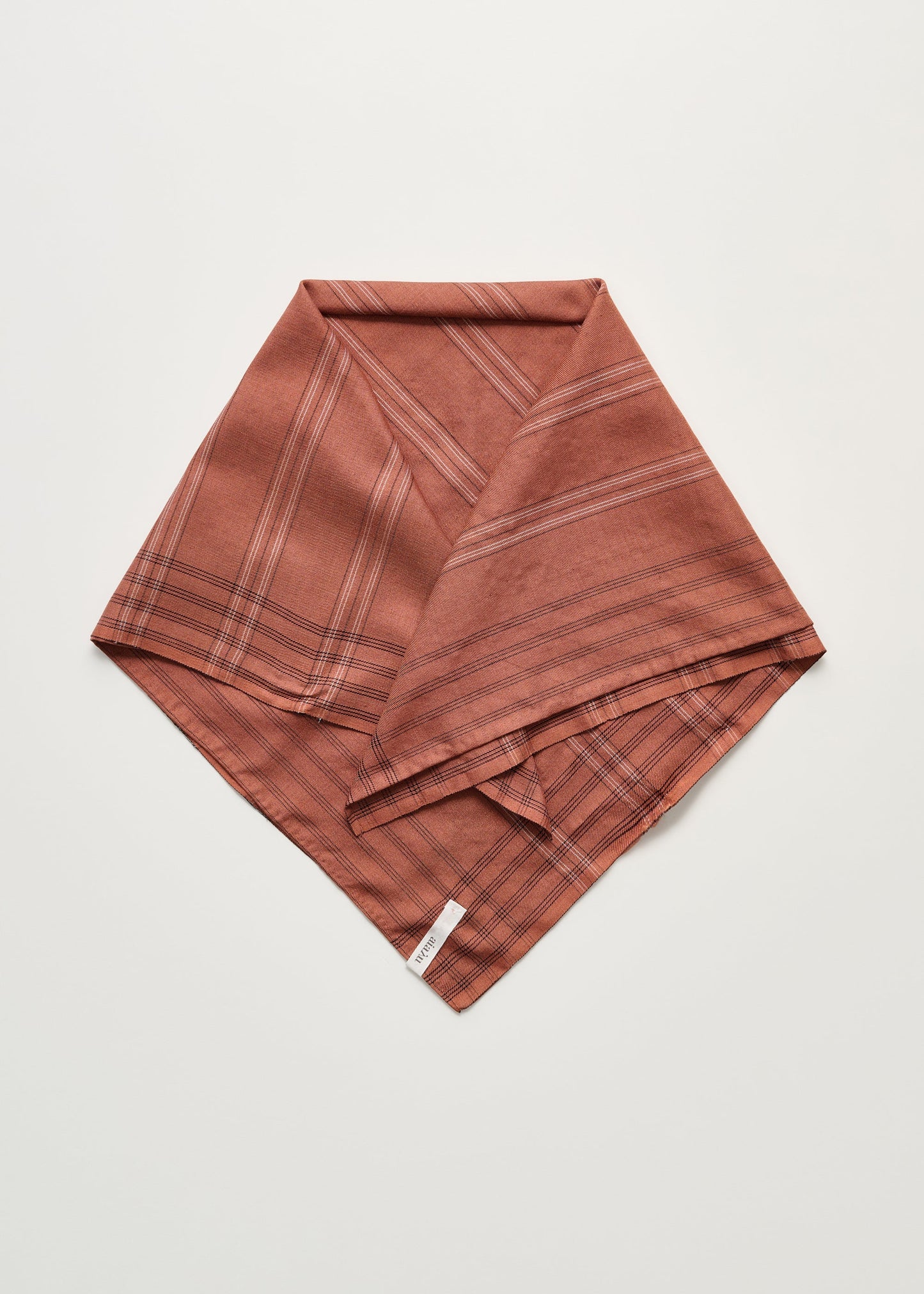 Aiayu "Dewdrop scarf – pure silk" Mix Rust OS