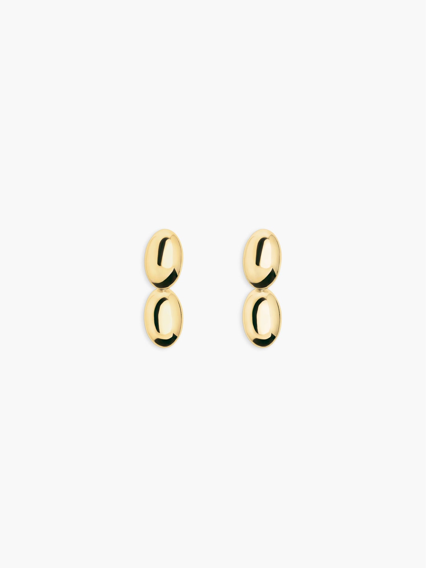 Ragbag, Emberly Oval Earrings, gold