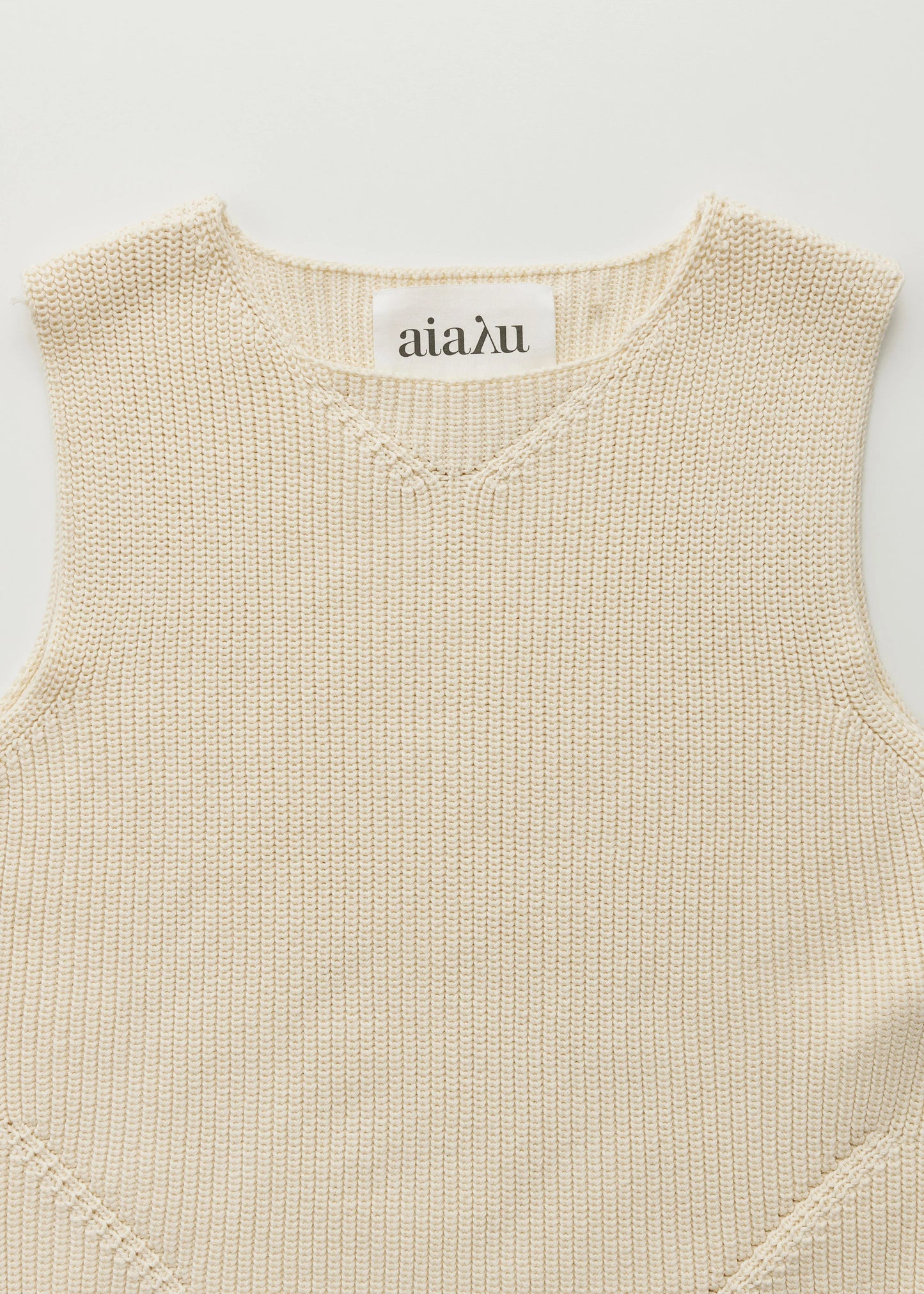 Aiayu "Ena knitted top" Pure Ecru