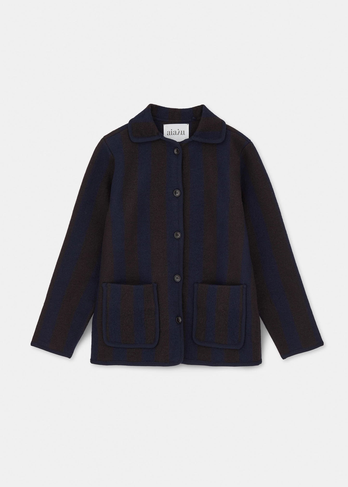 Aiayu "Ethan Wool Jacket" Mix Brown