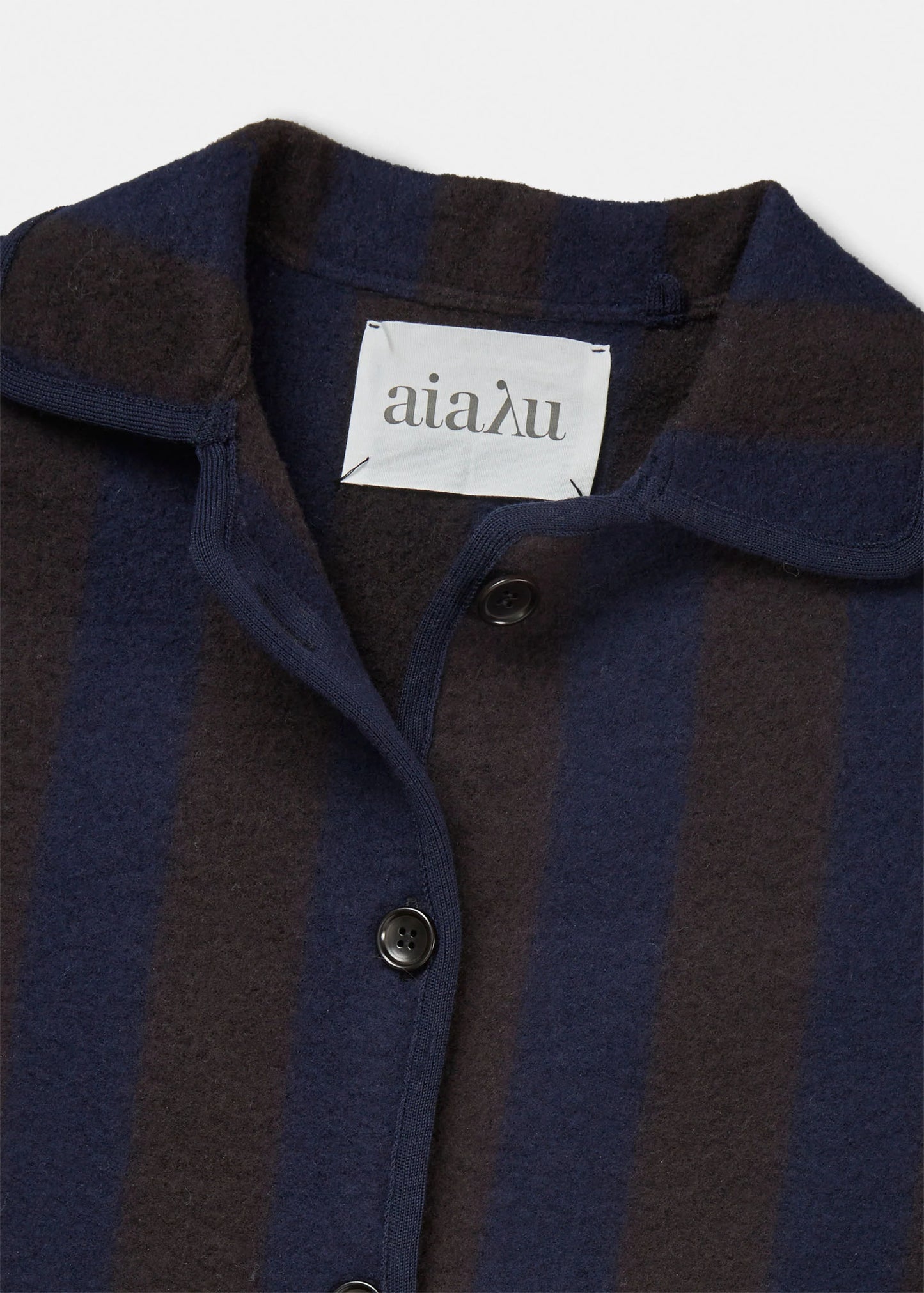 Aiayu "Ethan Wool Jacket" Mix Brown
