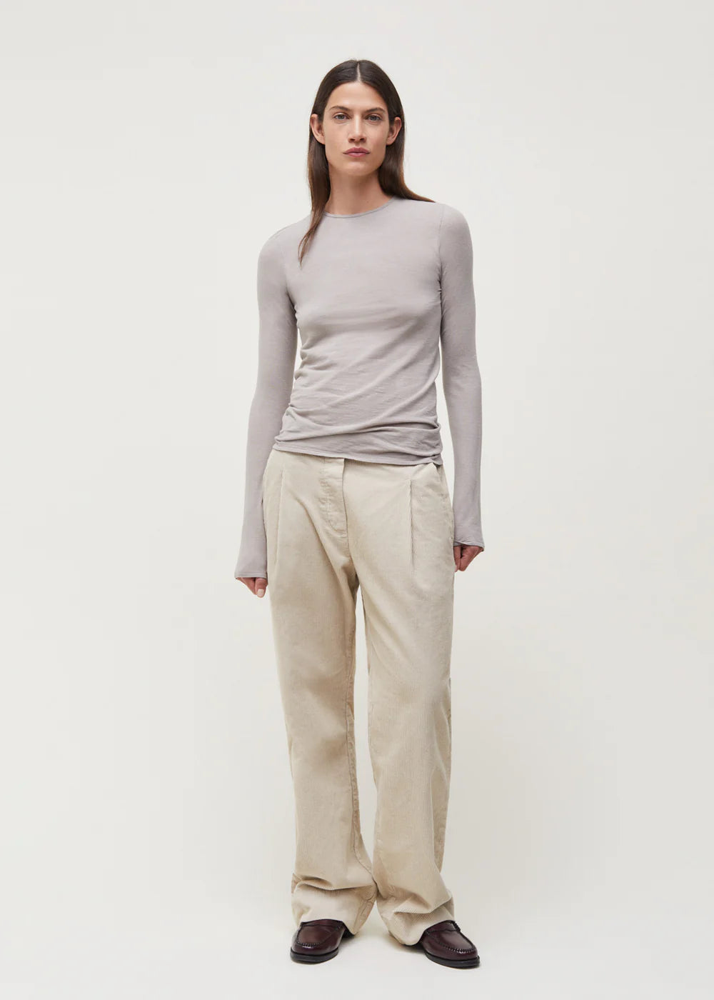 Aiayu "Gentle cashmere Long Sleeve" Grey