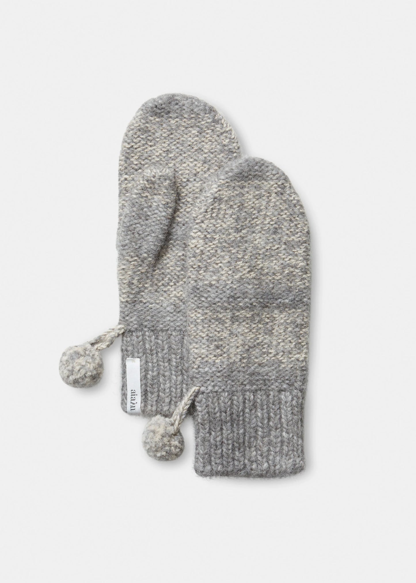 Aiayu "Halvor wool mittens" Mix Grey