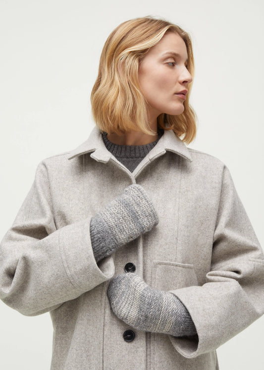 Aiayu "Halvor wool mittens" Mix Grey