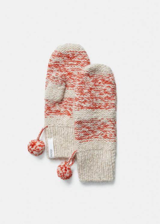 Aiayu "Halvor wool mittens" Mix Orange