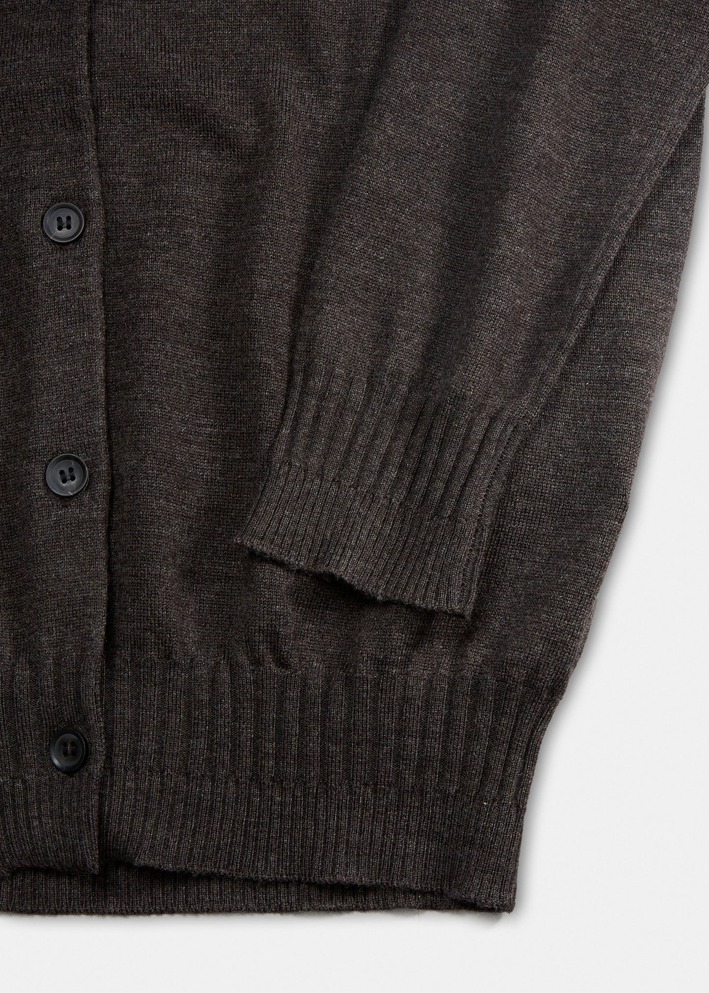 Aiayu "Hana wool cardigan" Dark Brown Melange