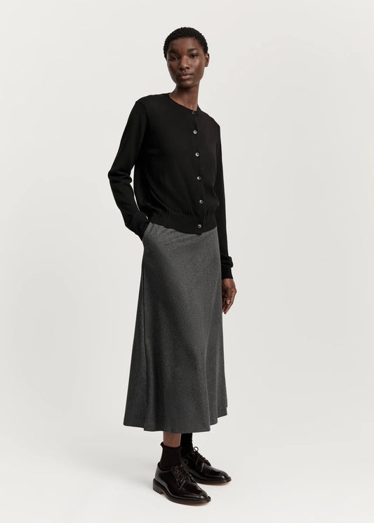 Aiayu "Hariza cardigan – pure merino wool" Black