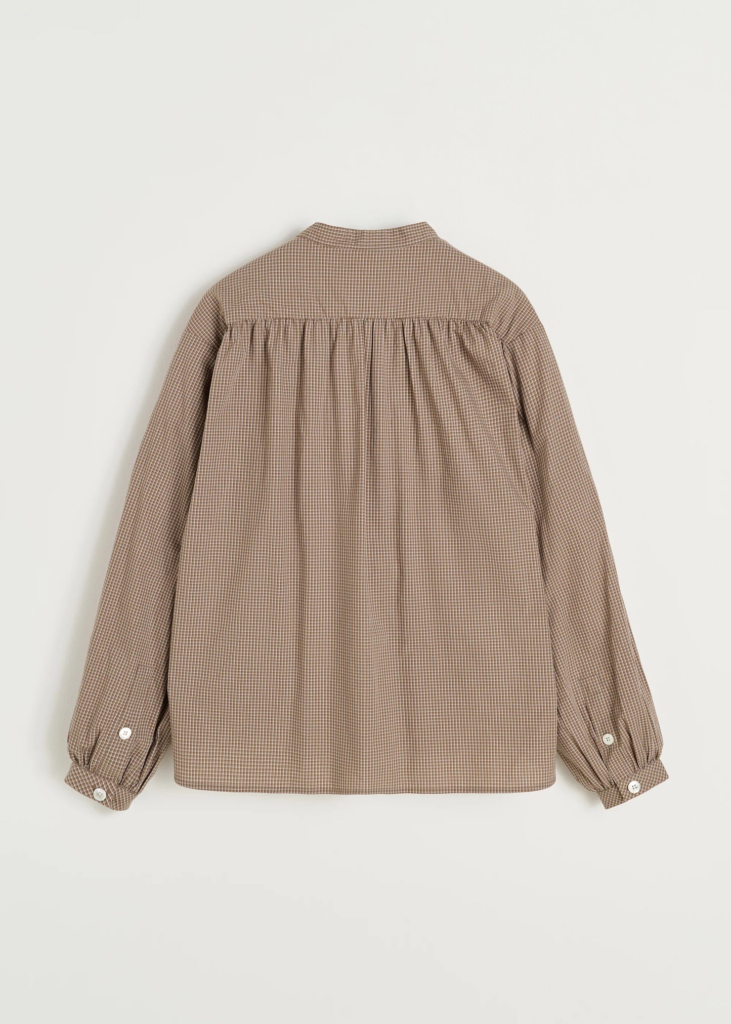 Aiayu "Heaven check shirt" Mix Fossil