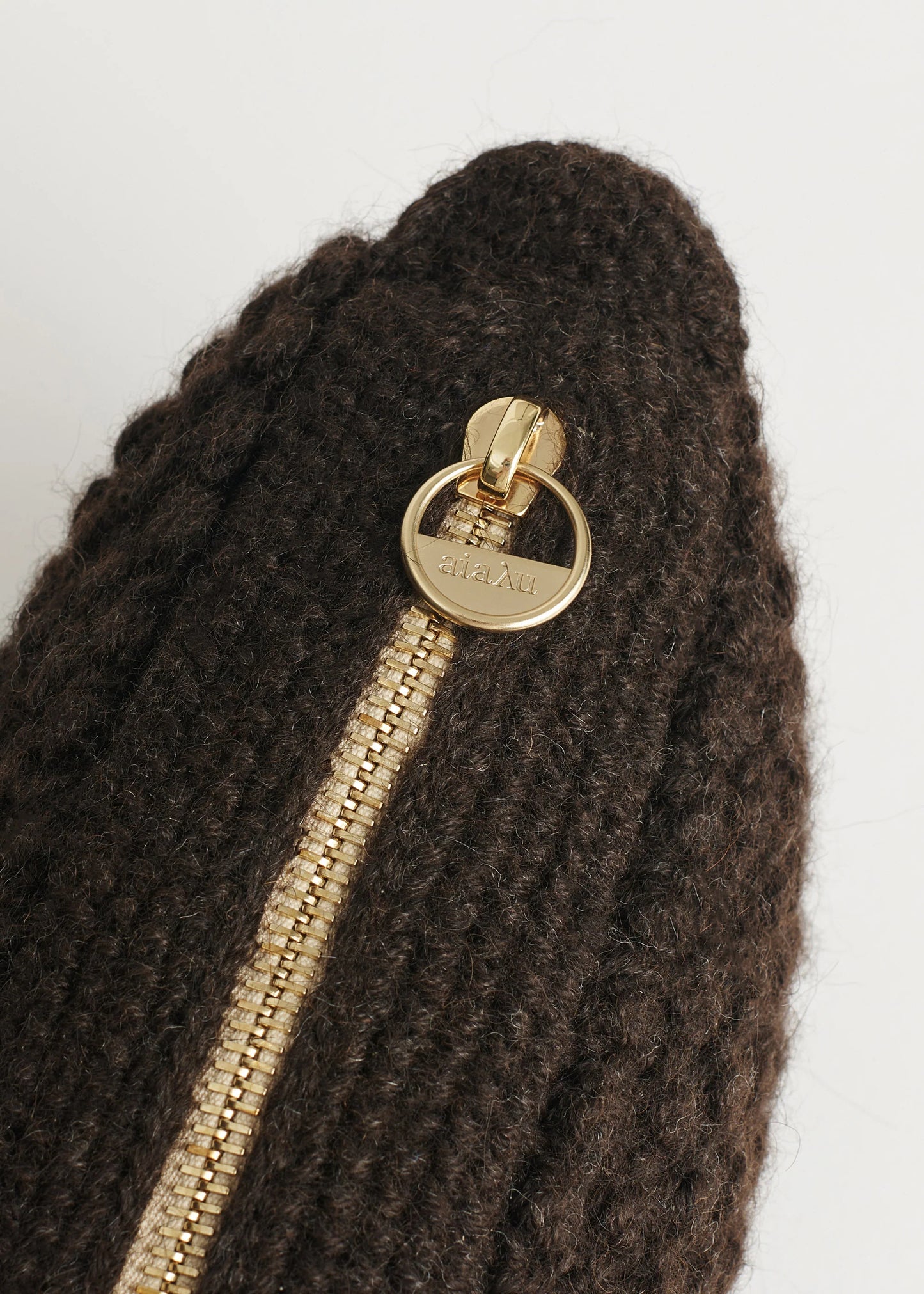 Aiayu "Helen chain classic bag" Dark Brown/light gold