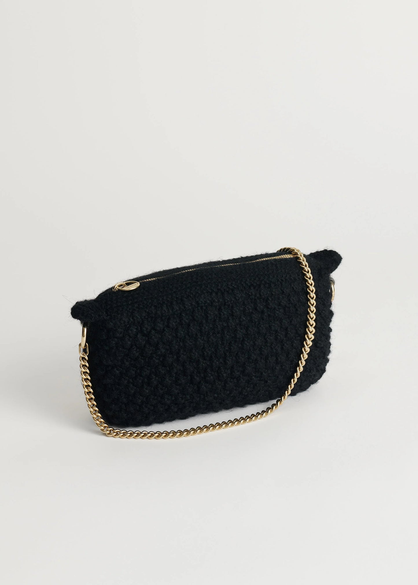 Aiayu "Helen Chain Classic Clutch" Black/light gold