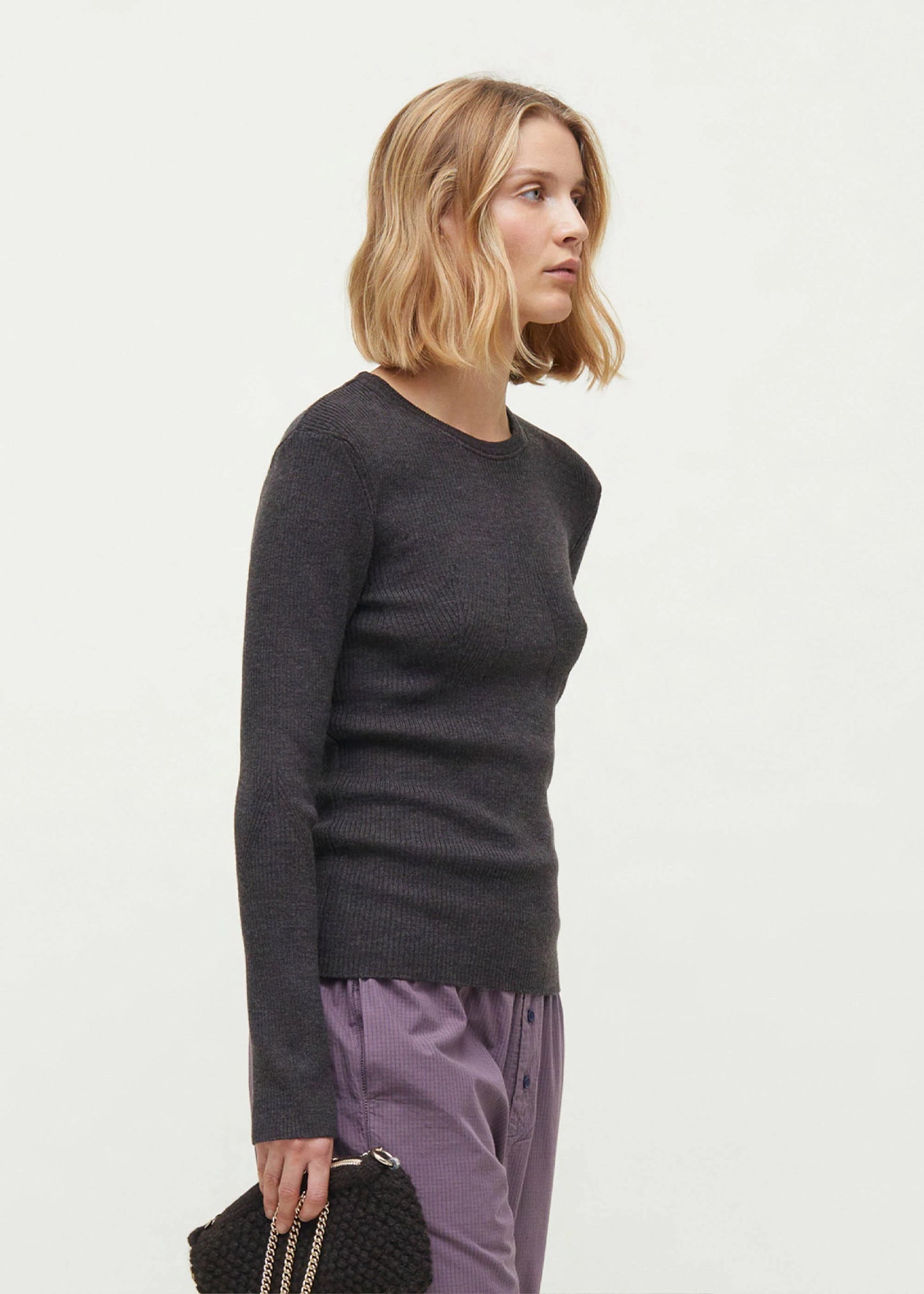 Aiayu "Ily wool blouse" Dark Brown Mela