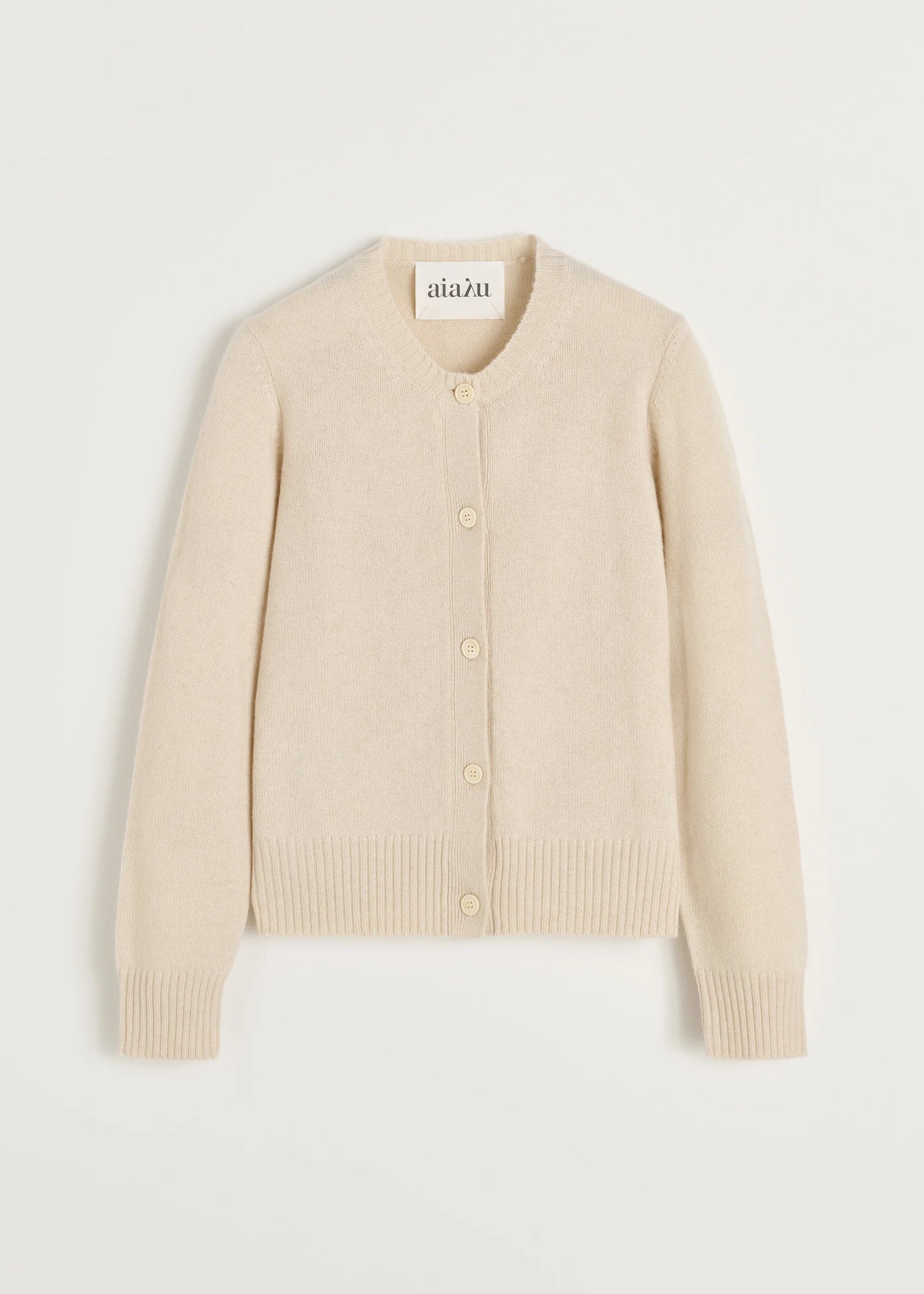 Aiayu "Ingolf cardigan – pure cashmere" Pure Ecru