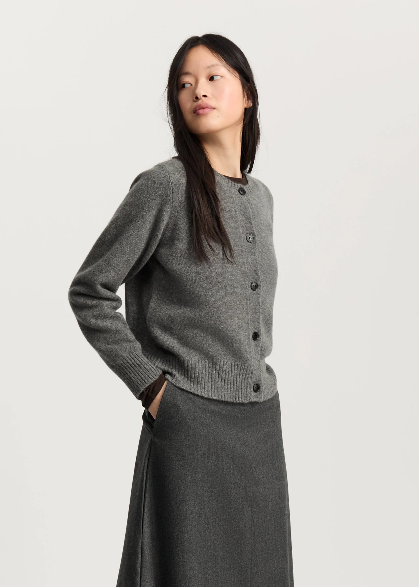 Aiayu "Ingolf cardigan – pure cashmere" Pure Ecru