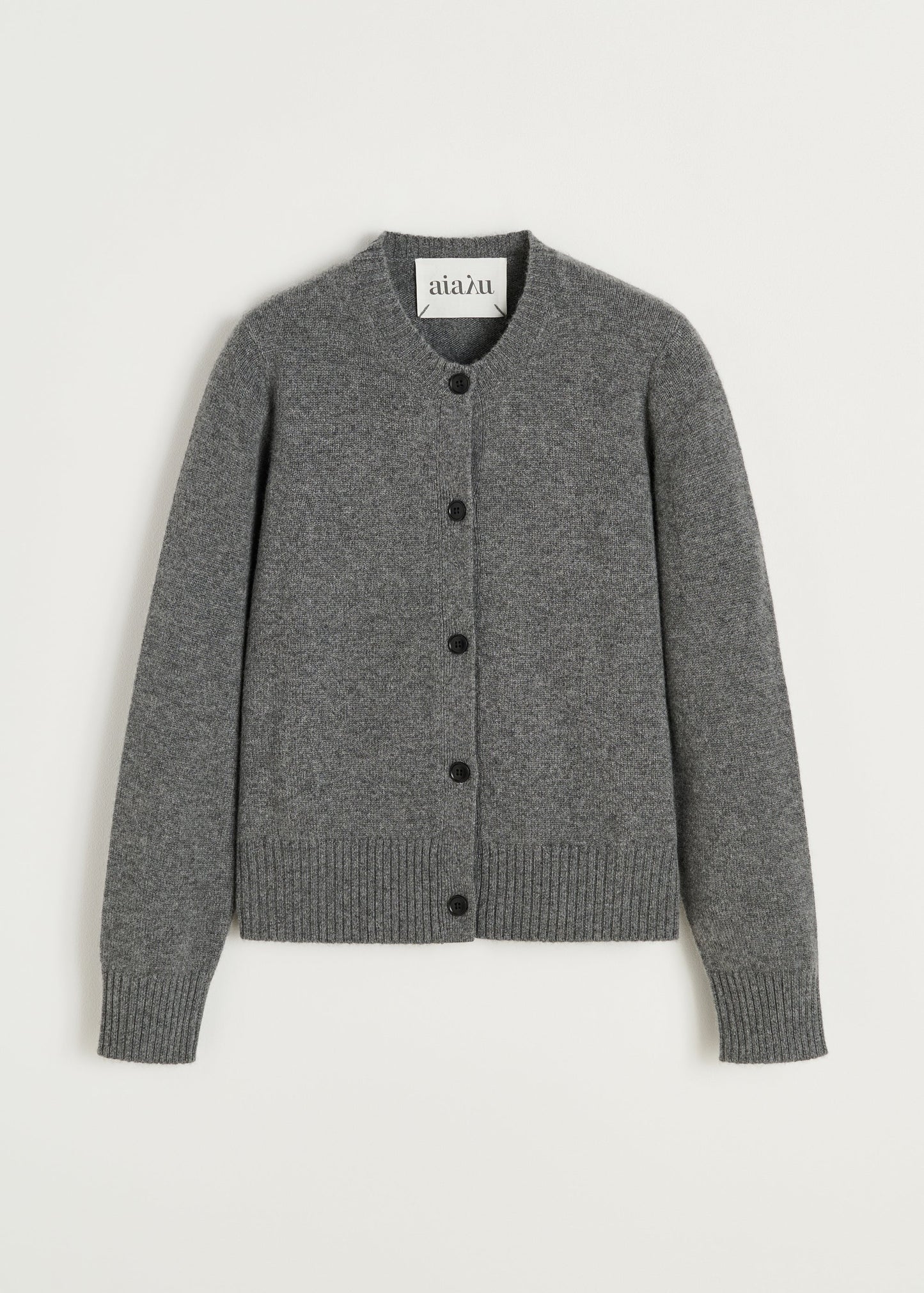 Aiayu "Ingolf cardigan – pure cashmere" Stormy