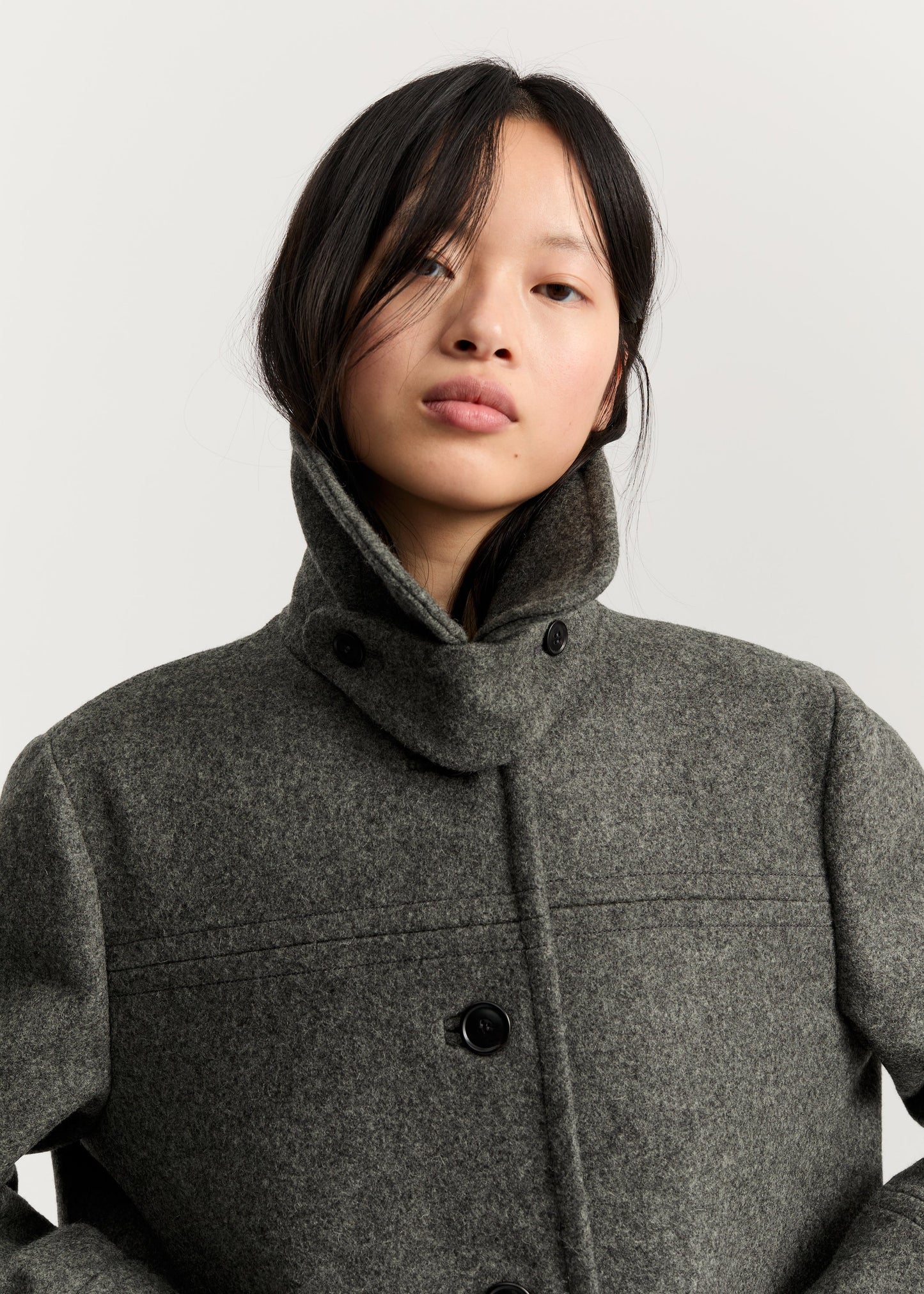 Aiayu "Jamie Jacket Loden" Pure Grey