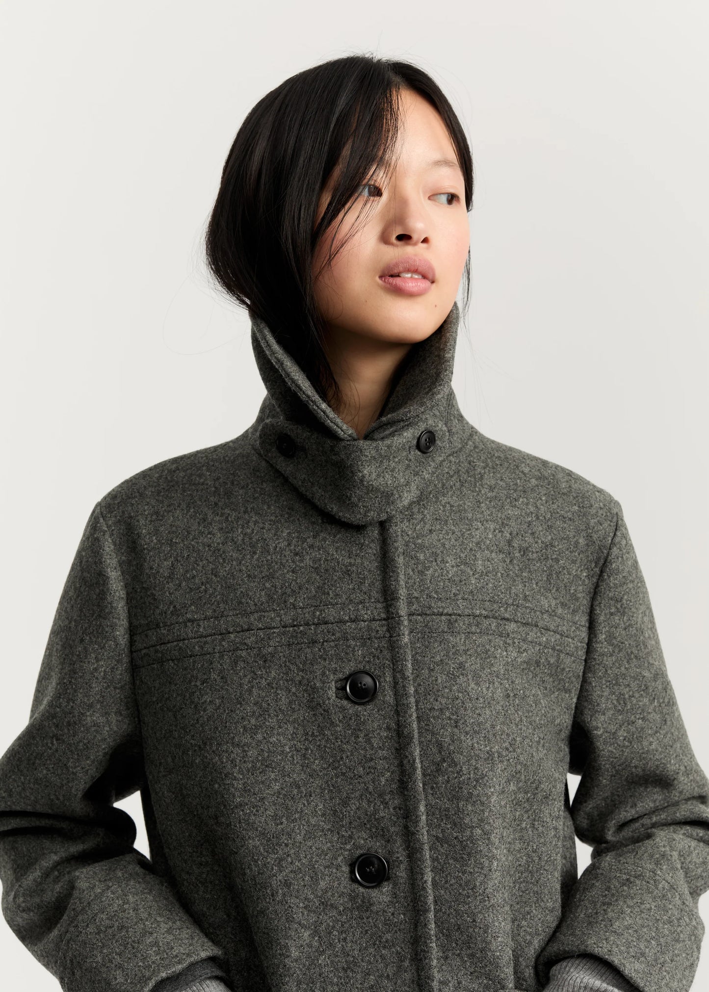 Aiayu "Jamie Jacket Loden" Pure Grey