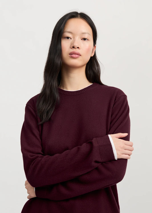 Aiayu "Leonardo sweater – pure cashmere" Bordeaux