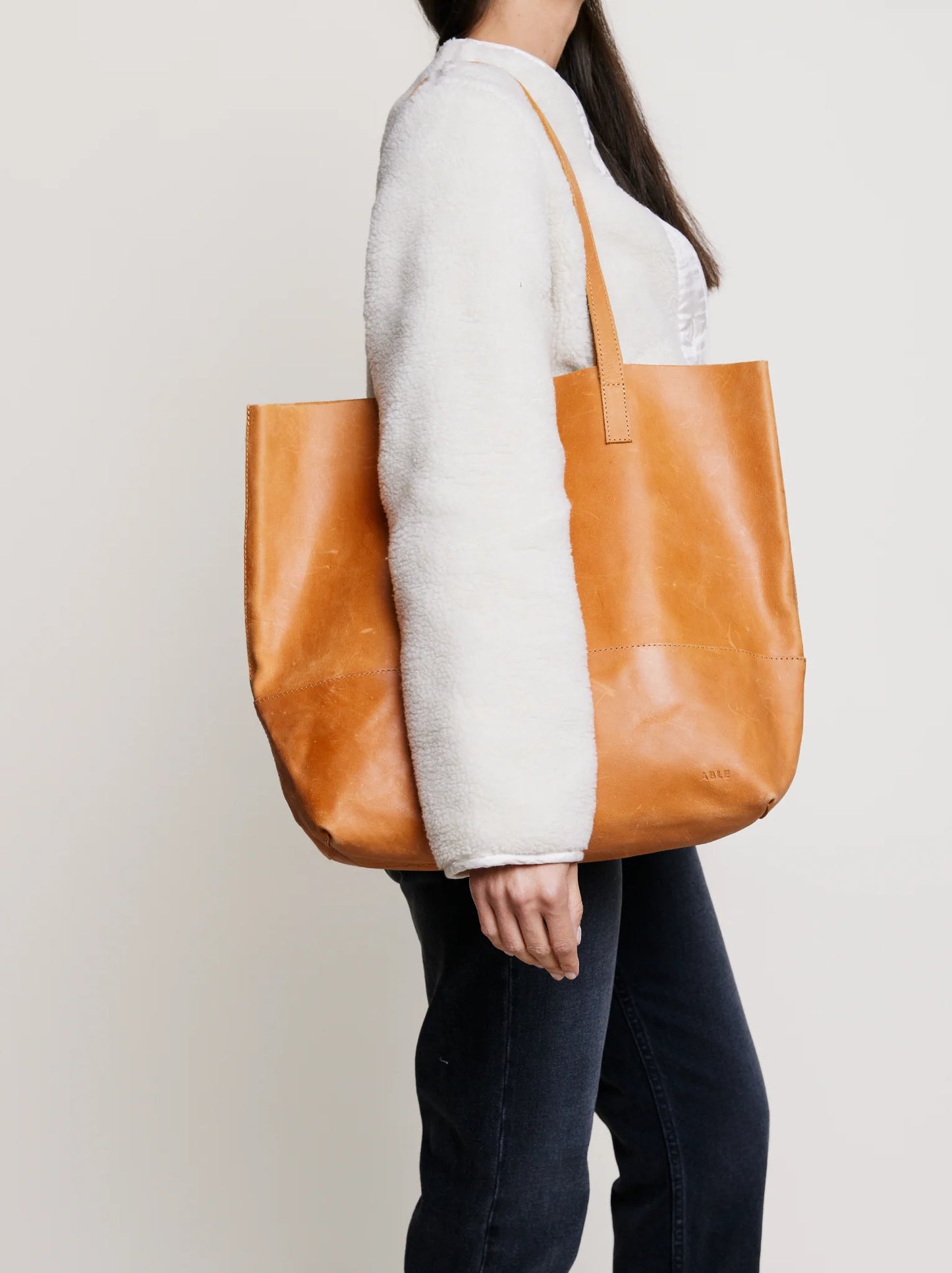 Tote bag "Mamuye" Cognac