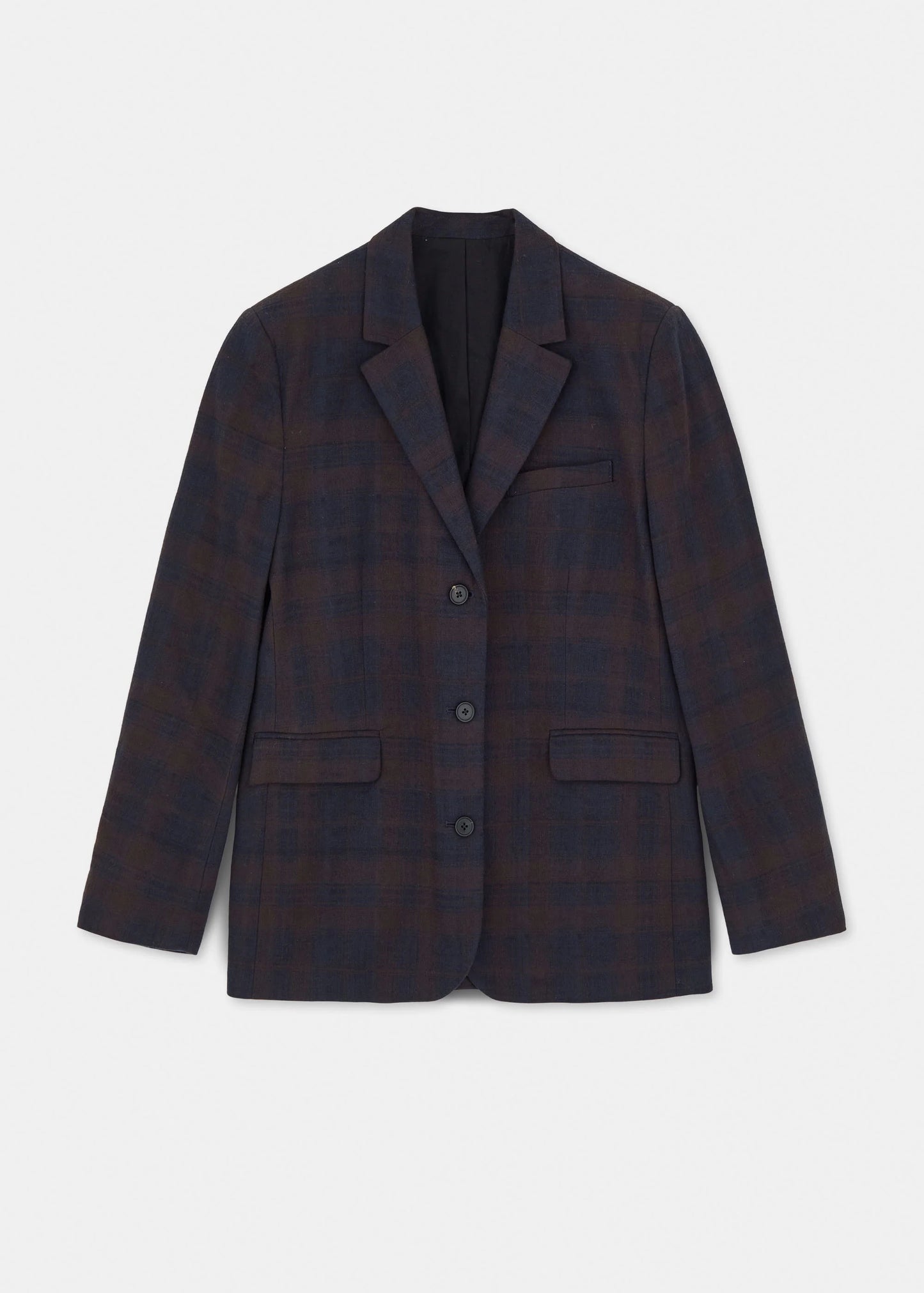 Aiayu "Mason Jacket Check" Mix Navy