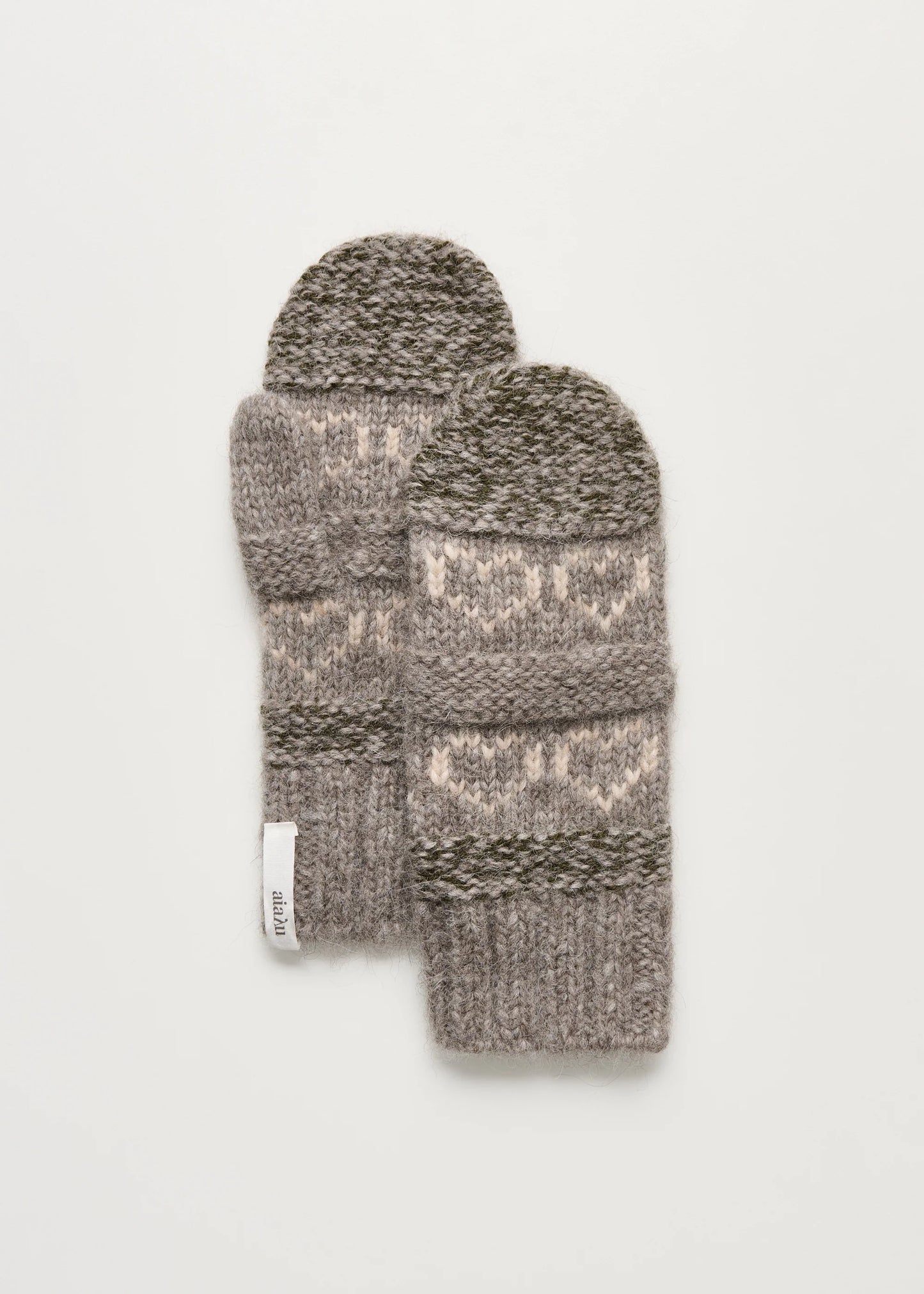 Aiayu "Mei mittens – wool" Mix Bark
