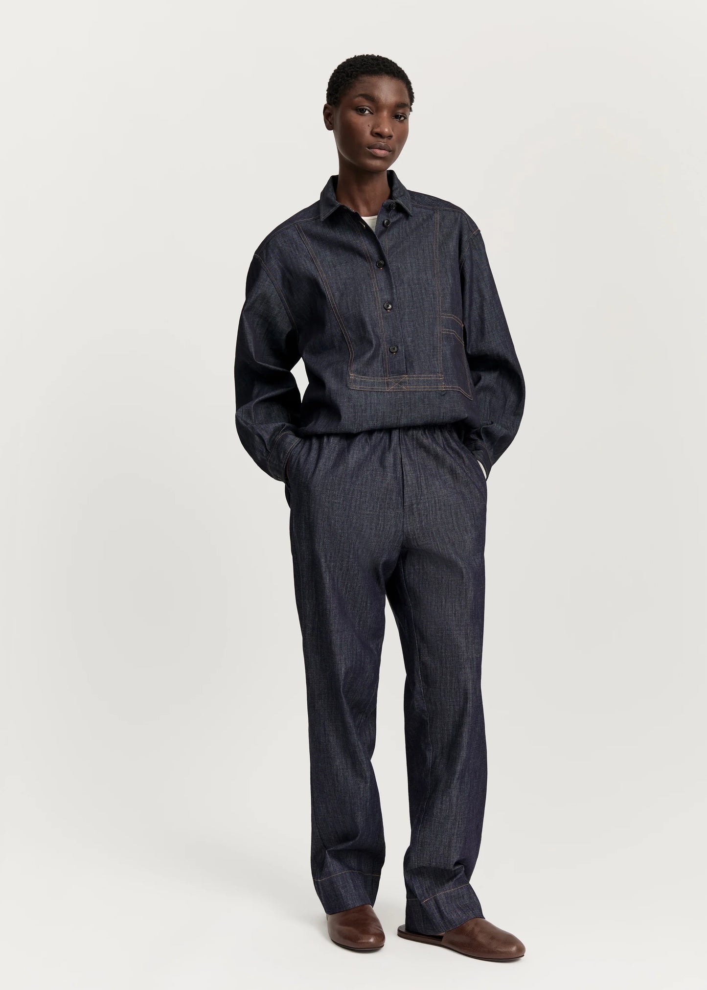 Aiayu "Miles pant denim" Classic Blue