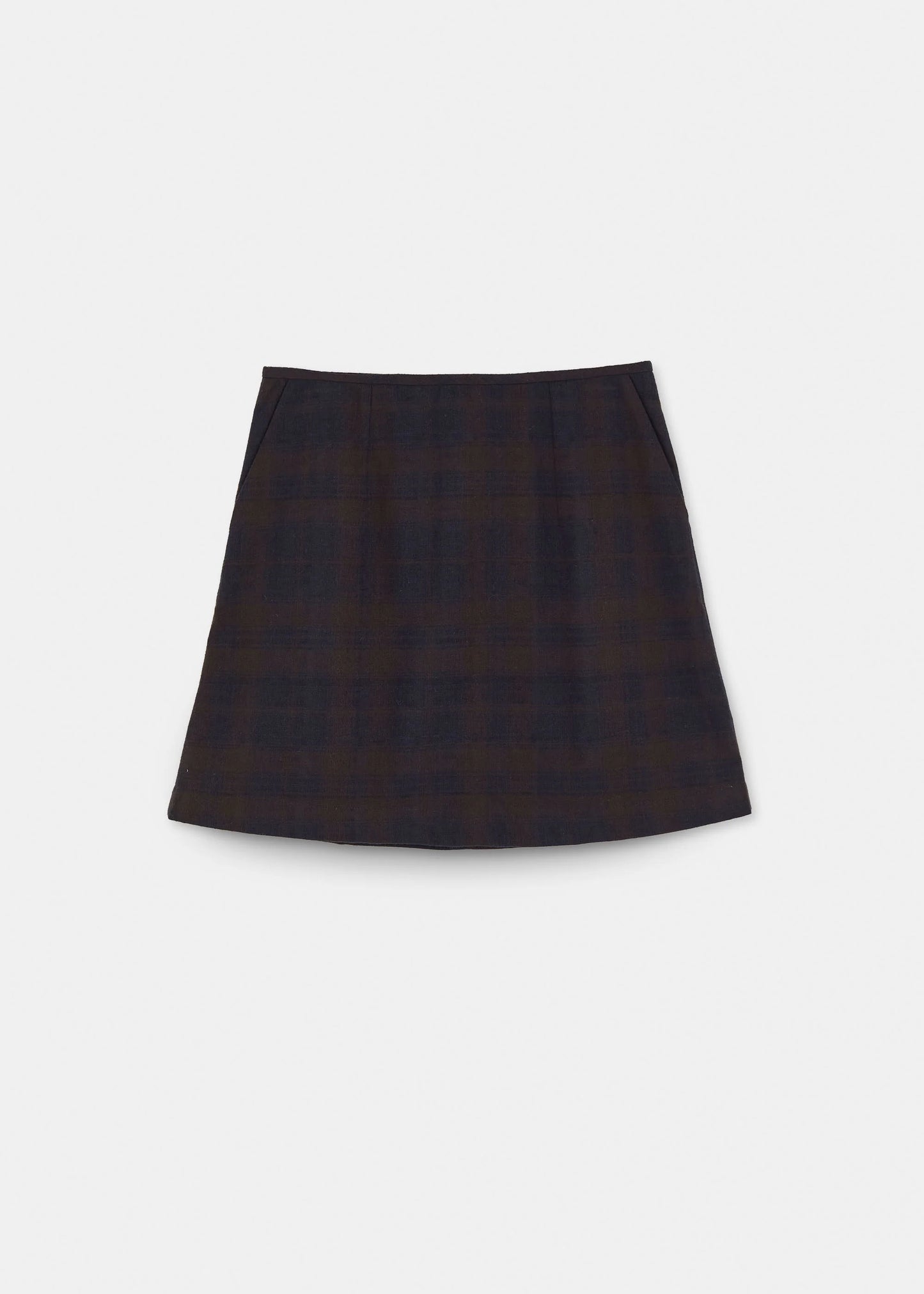 Aiayu "Mini Skirt Check" Mix Navy