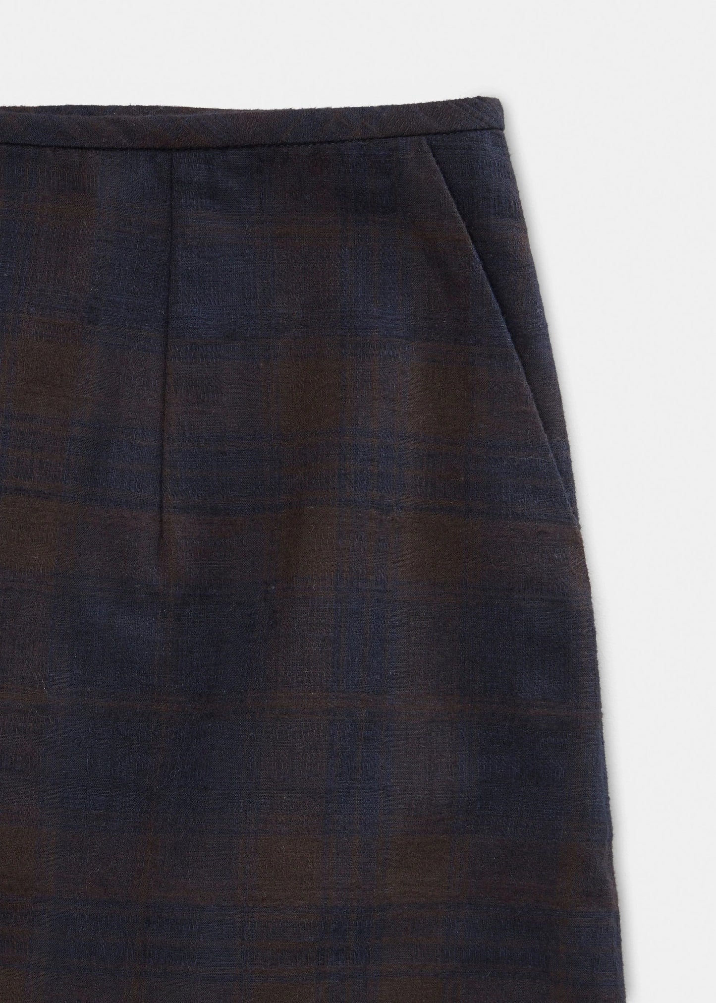 Aiayu "Mini Skirt Check" Mix Navy