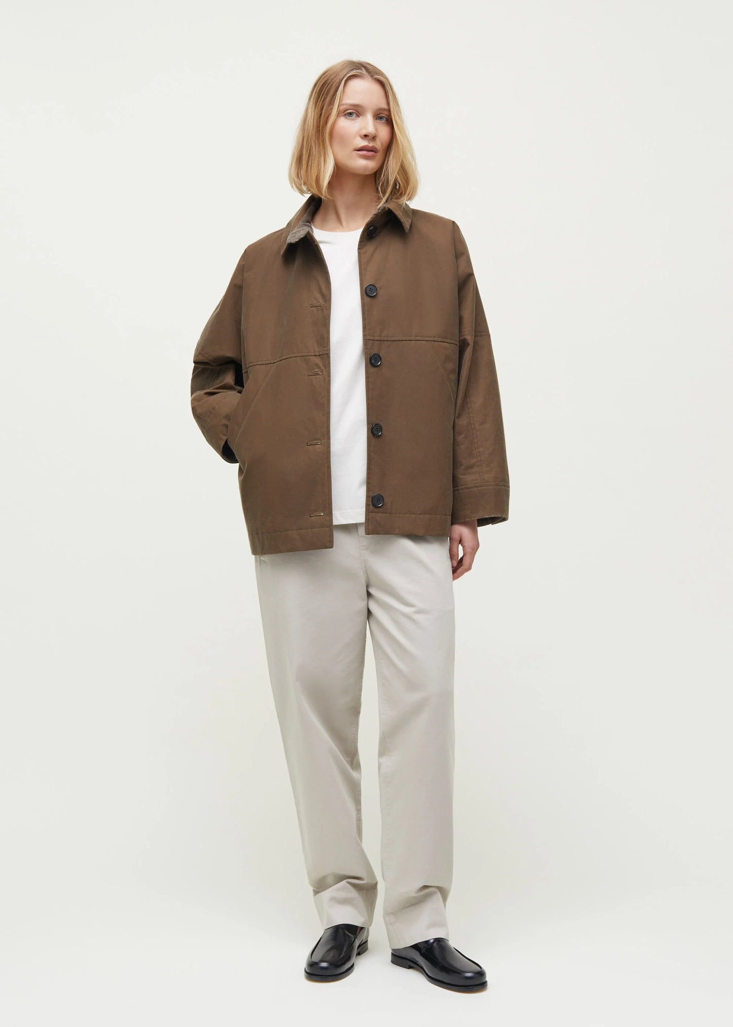 Aiayu "Moa Jacket Oilskin" Bark