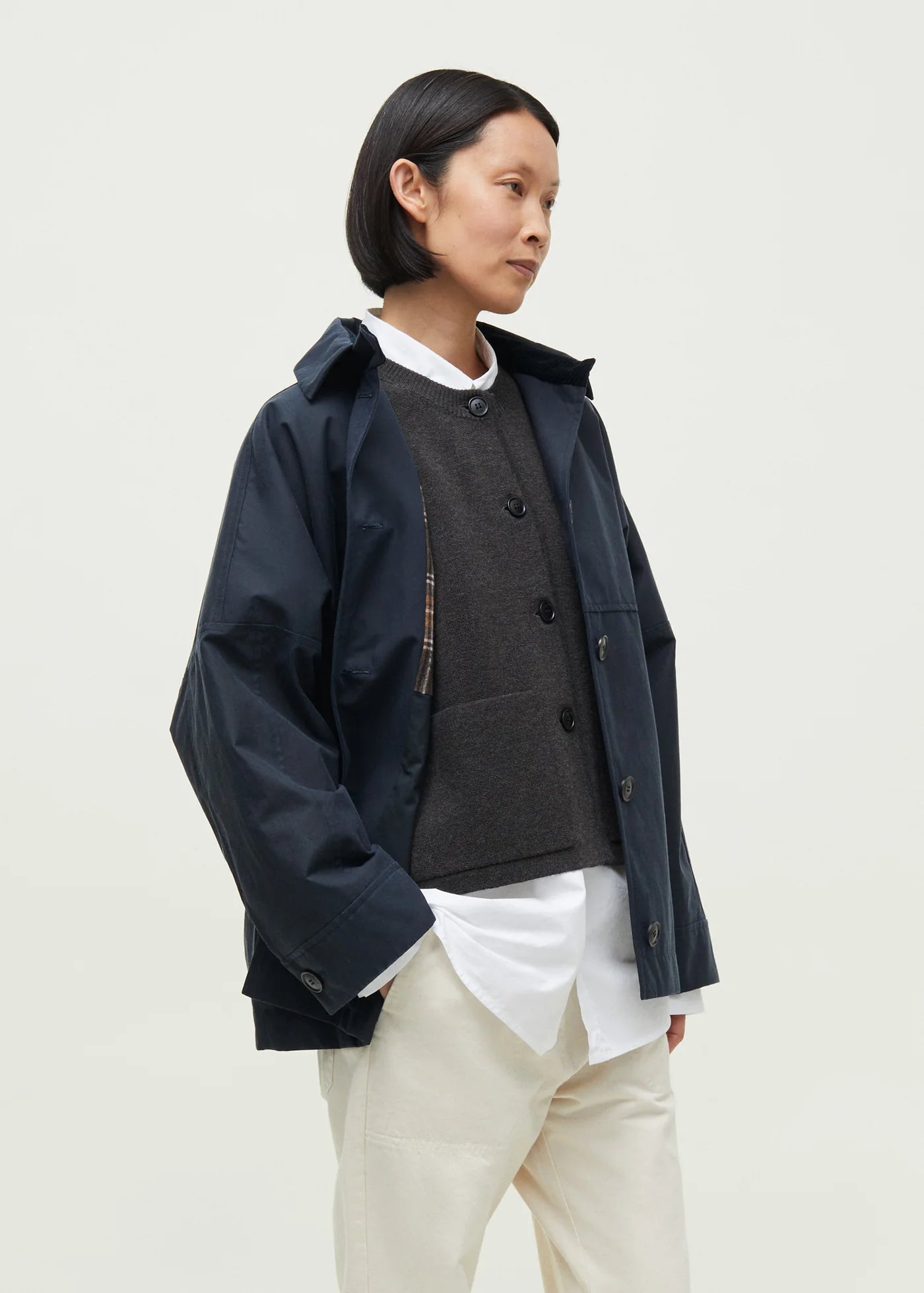 Aiayu "Moa Jacket Oilskin" Navy