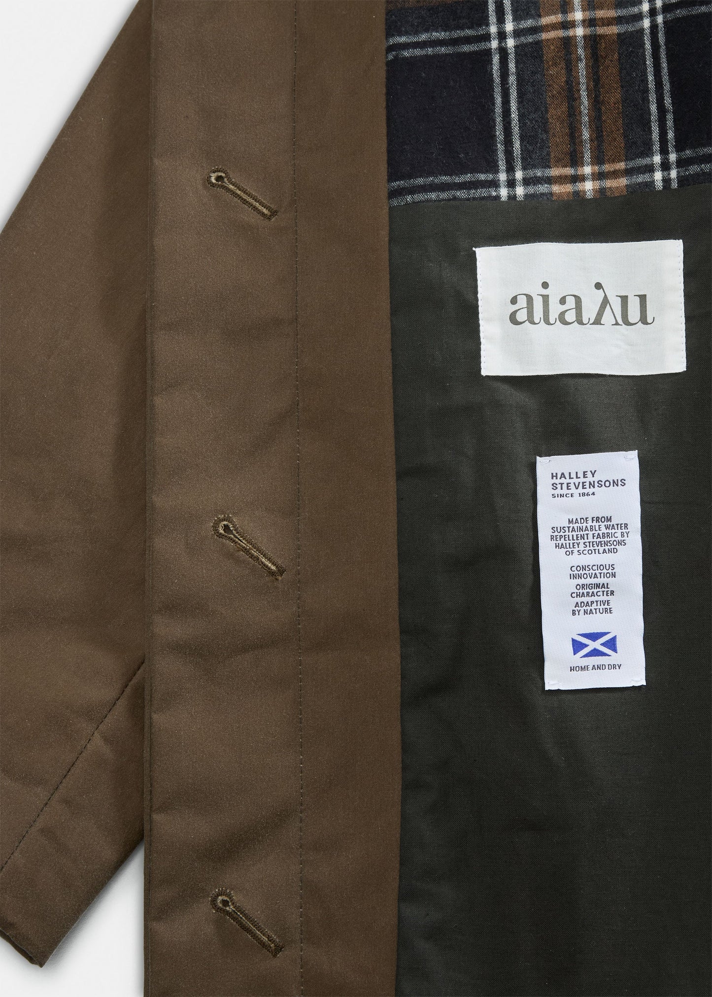 Aiayu "Noor Coat Oilskin" Bark