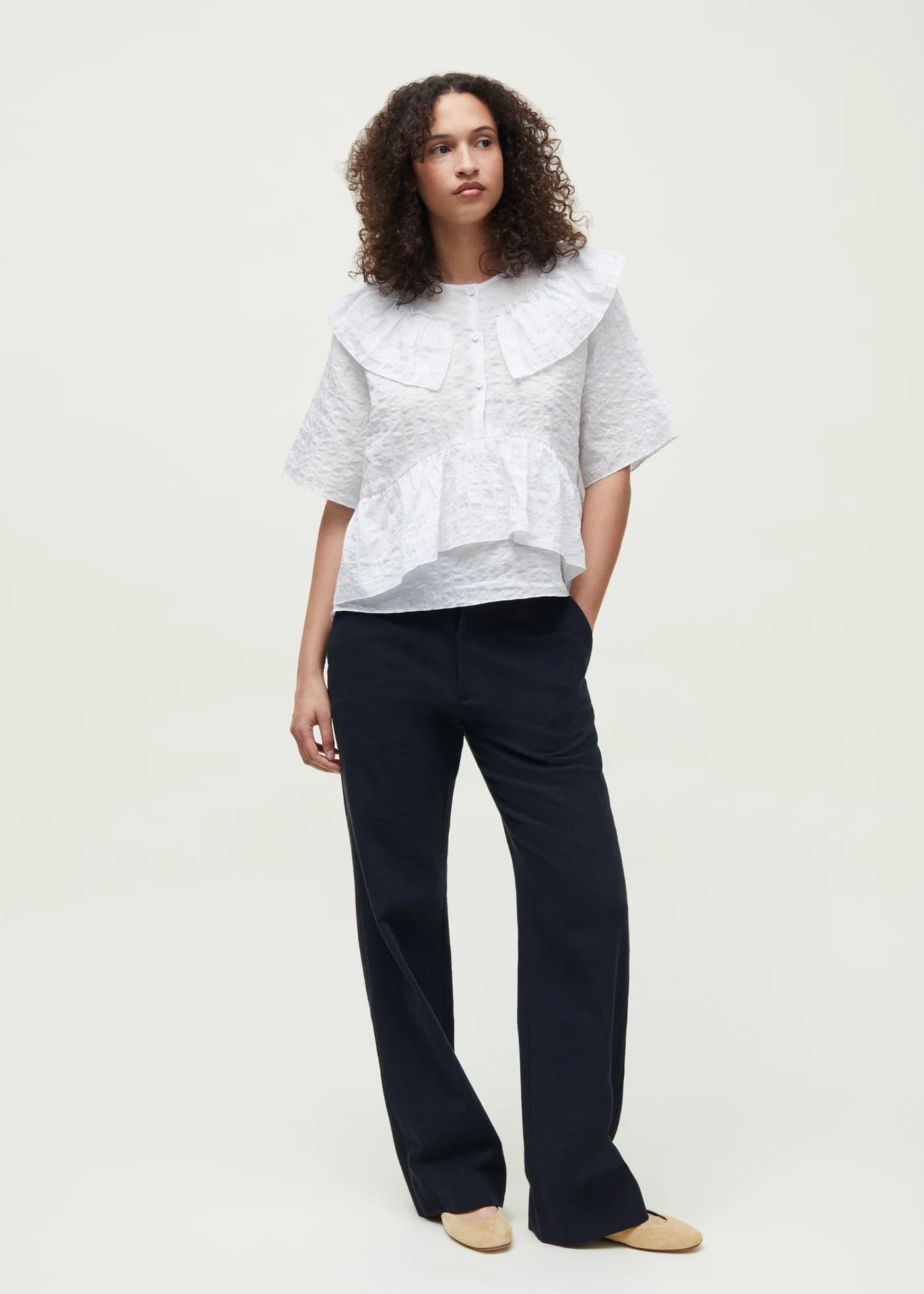 Aiayu "Olly top - silk blend" White