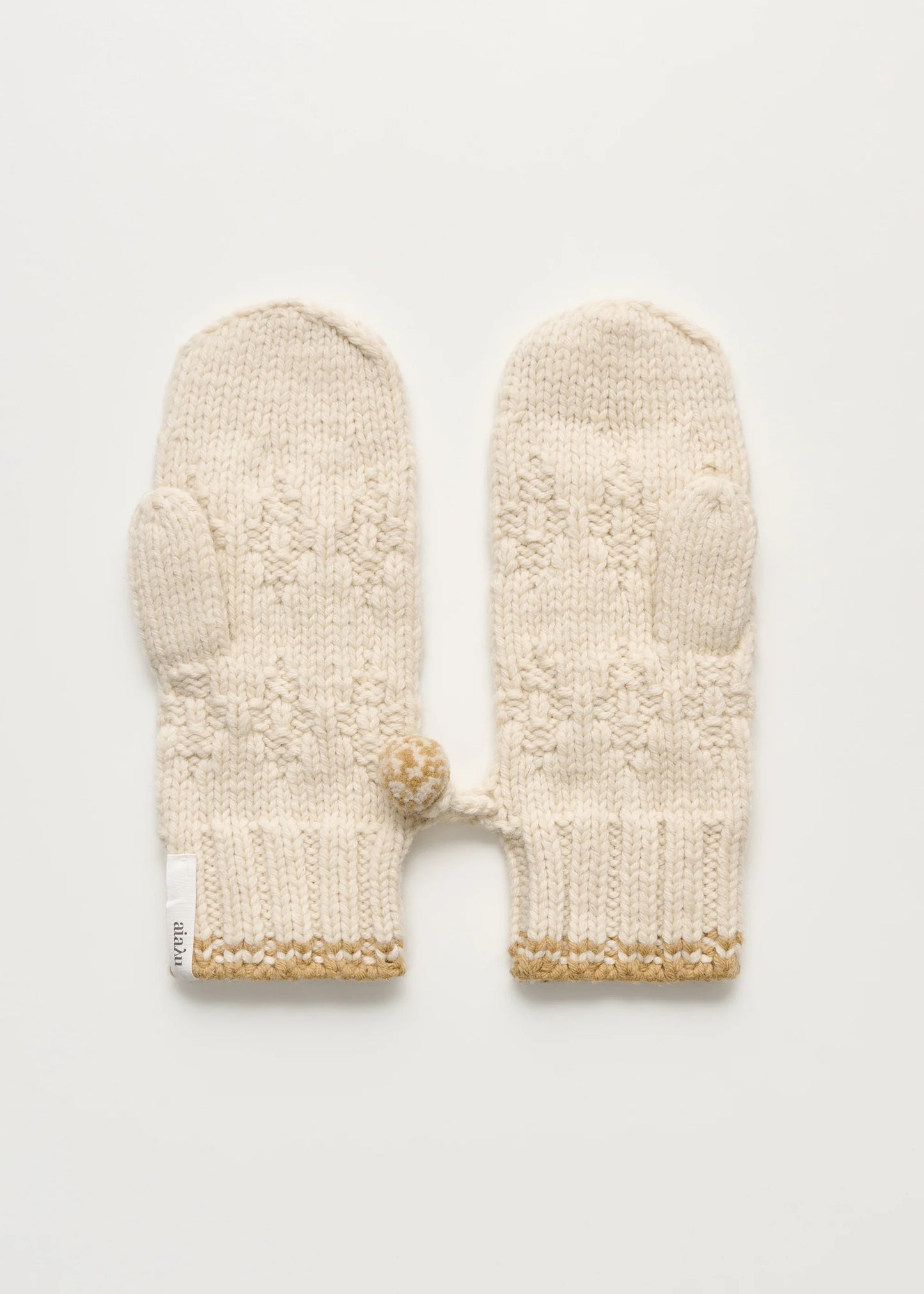 Aiayu "Paco mittens – wool" Mix Fawn