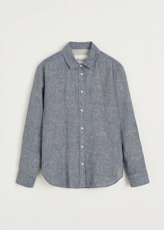 Aiayu "Paulina shirt linen" Night Sky