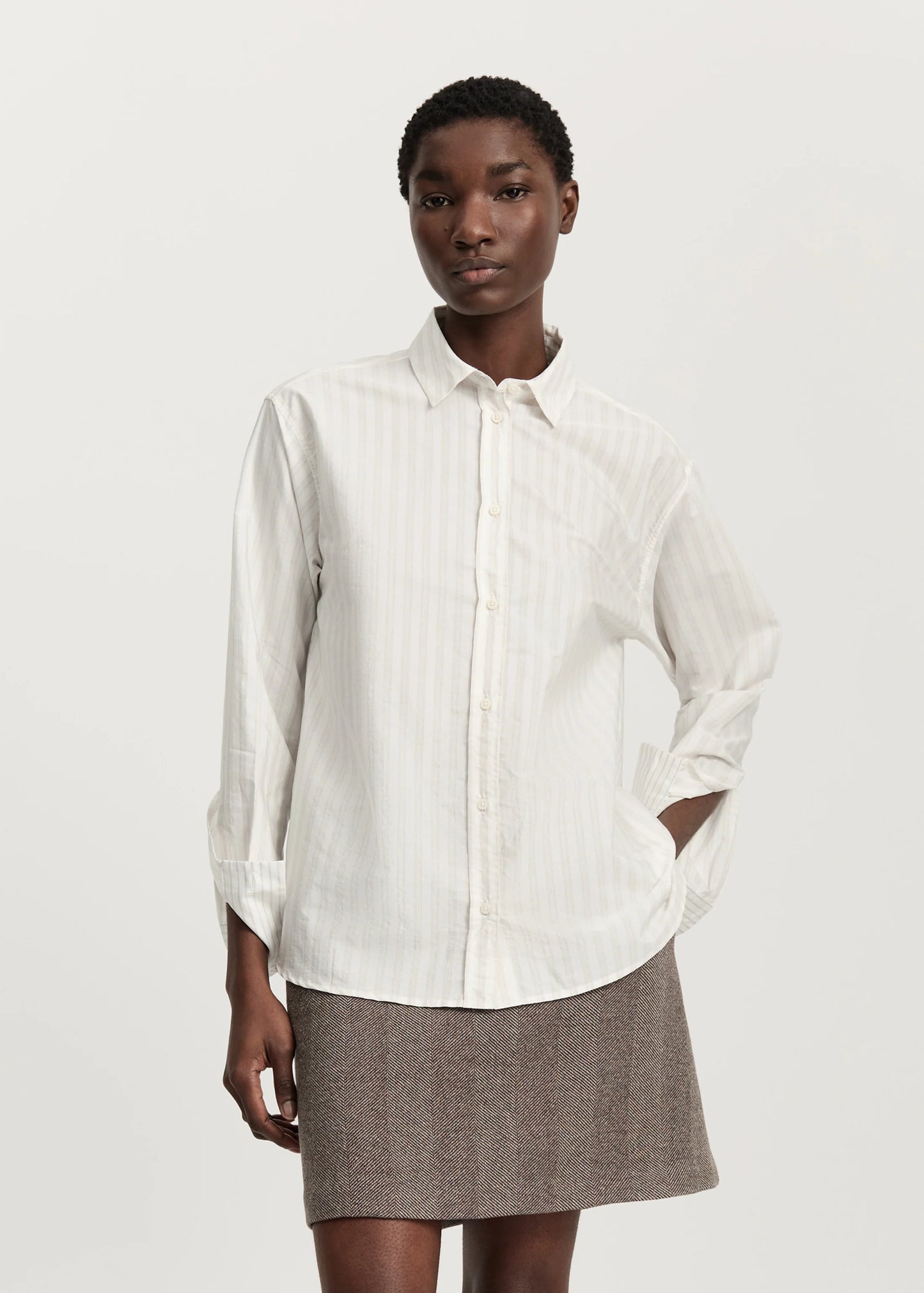 Aiayu "Penny Shirt" White Rose