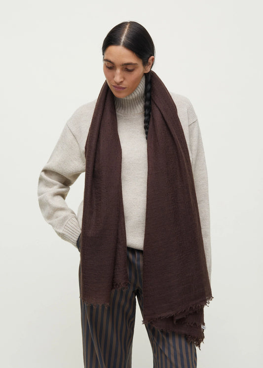 Aiayu "Poon Scarf 125x175" Chocolate