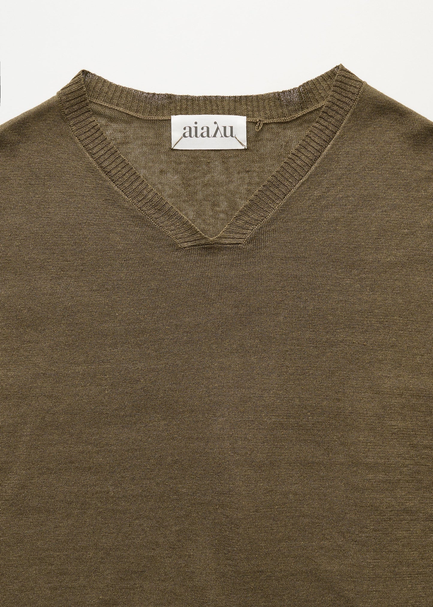 Aiayu "Priti vest – linen" Green Wood