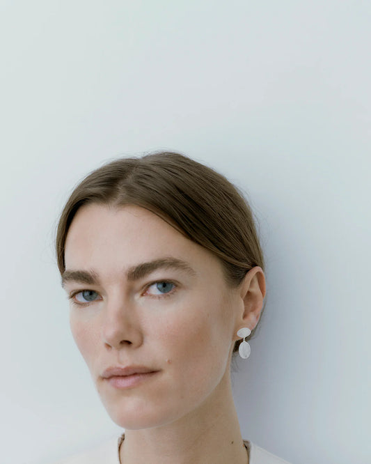 Ragbag, Datura Earrings, silver